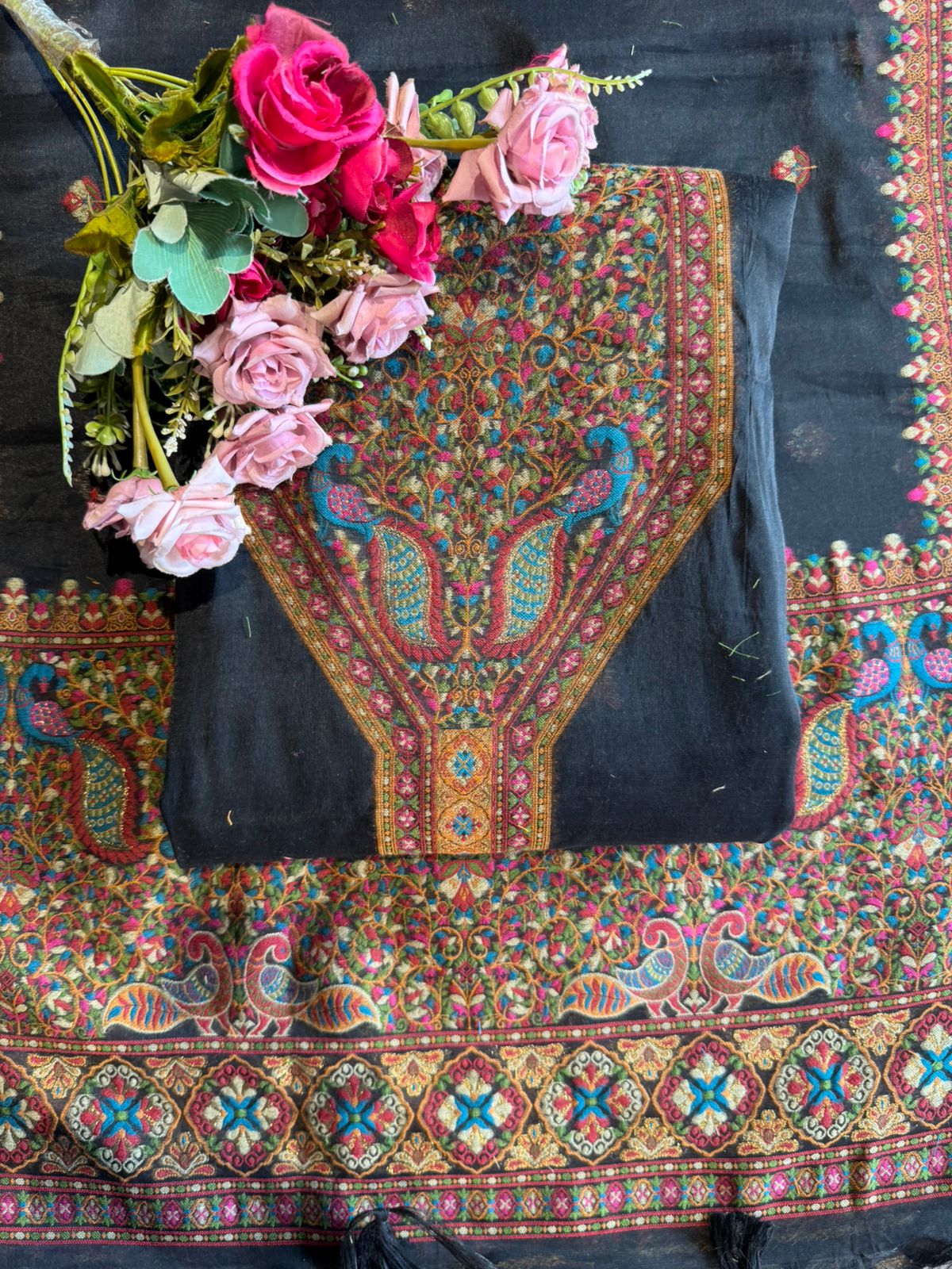 Pure jamdaani cotton Silk Suit