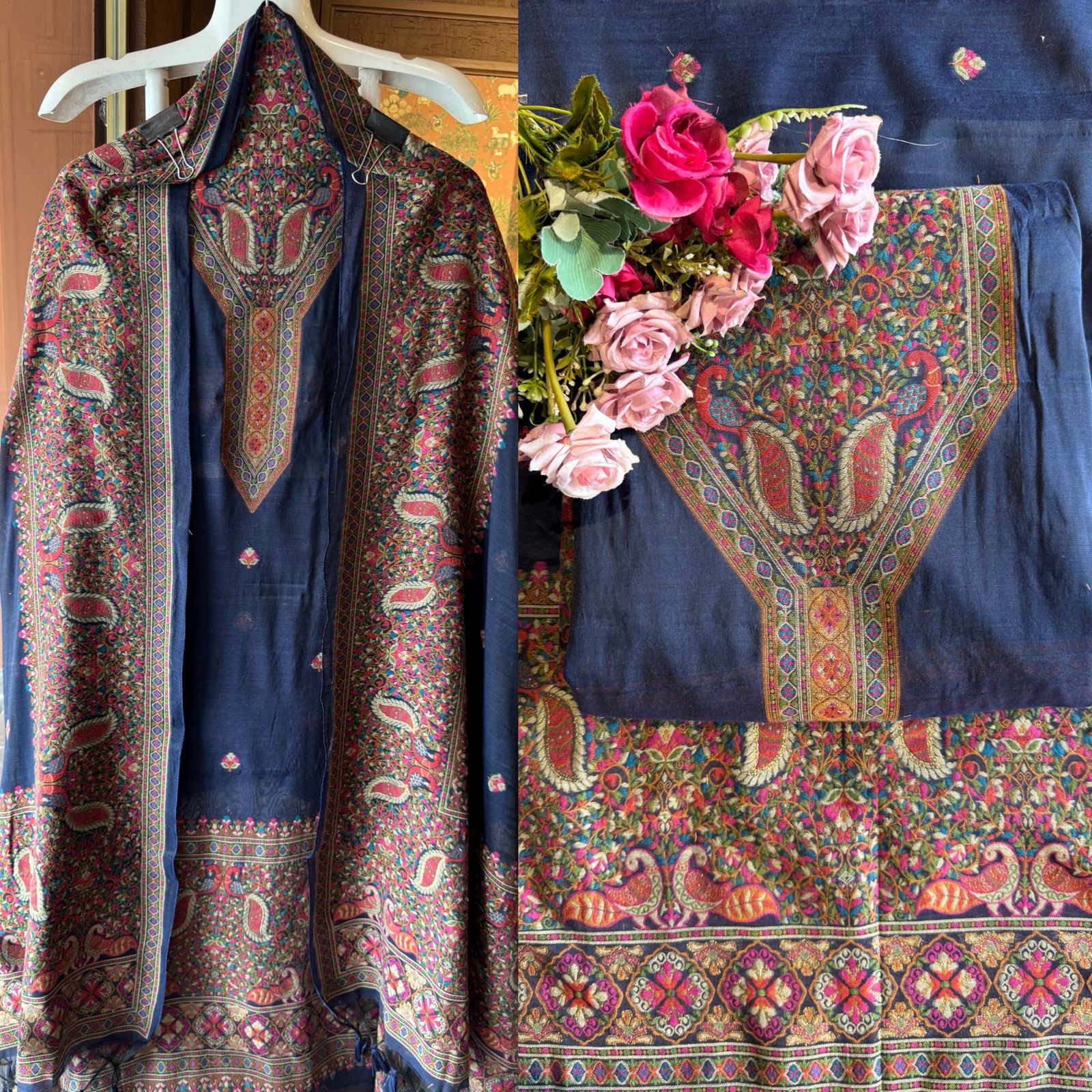 Pure jamdaani cotton Silk Suit