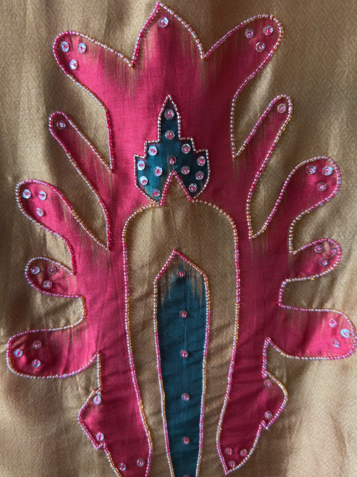 Ikat Elegance Silk Unstitched Set