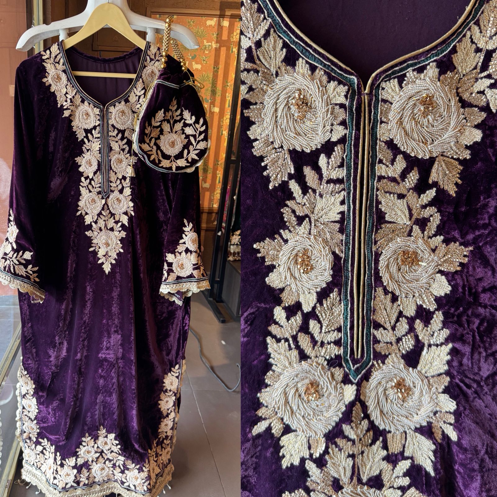 Rich velvet Long dress