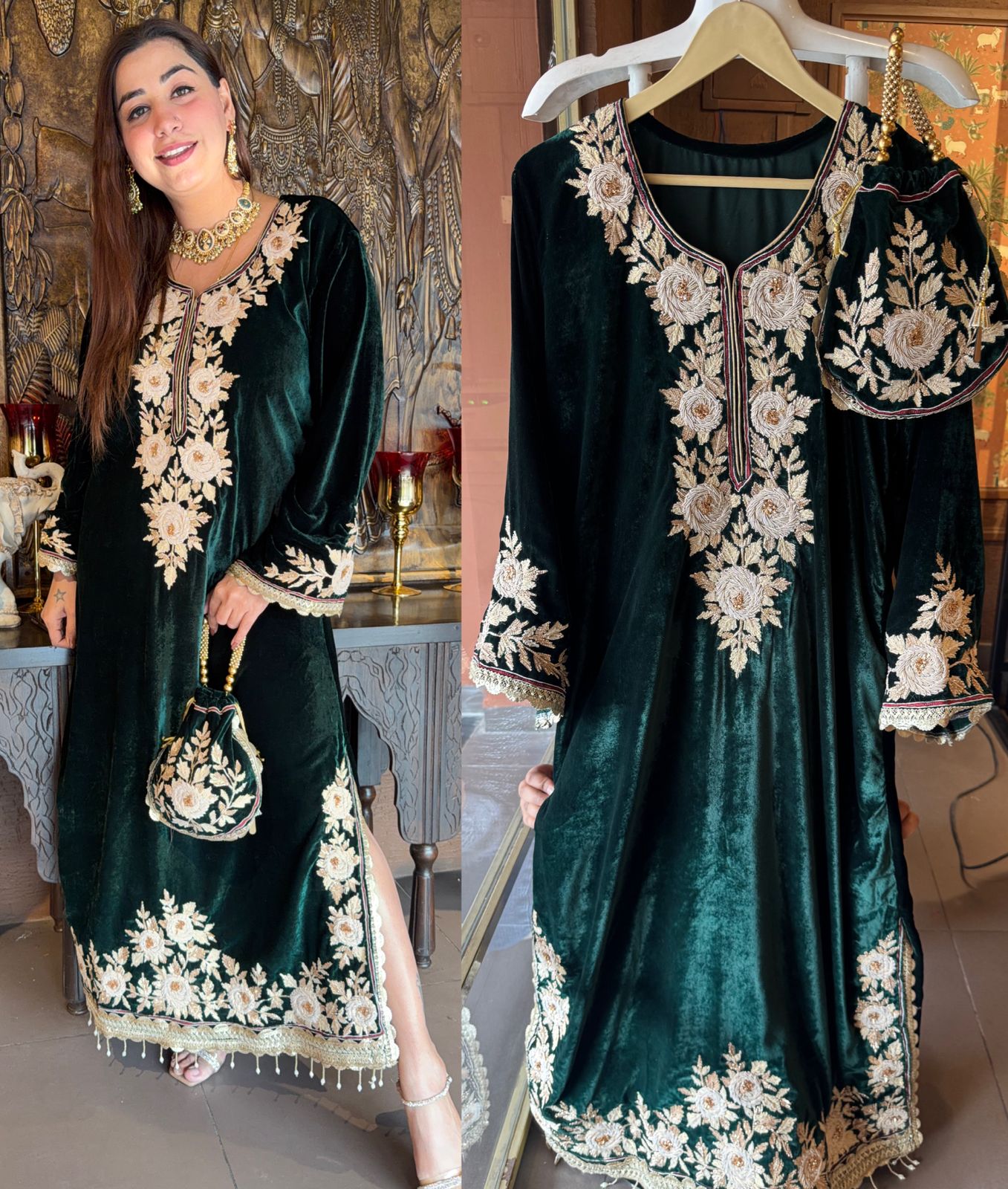 Rich velvet Long dress