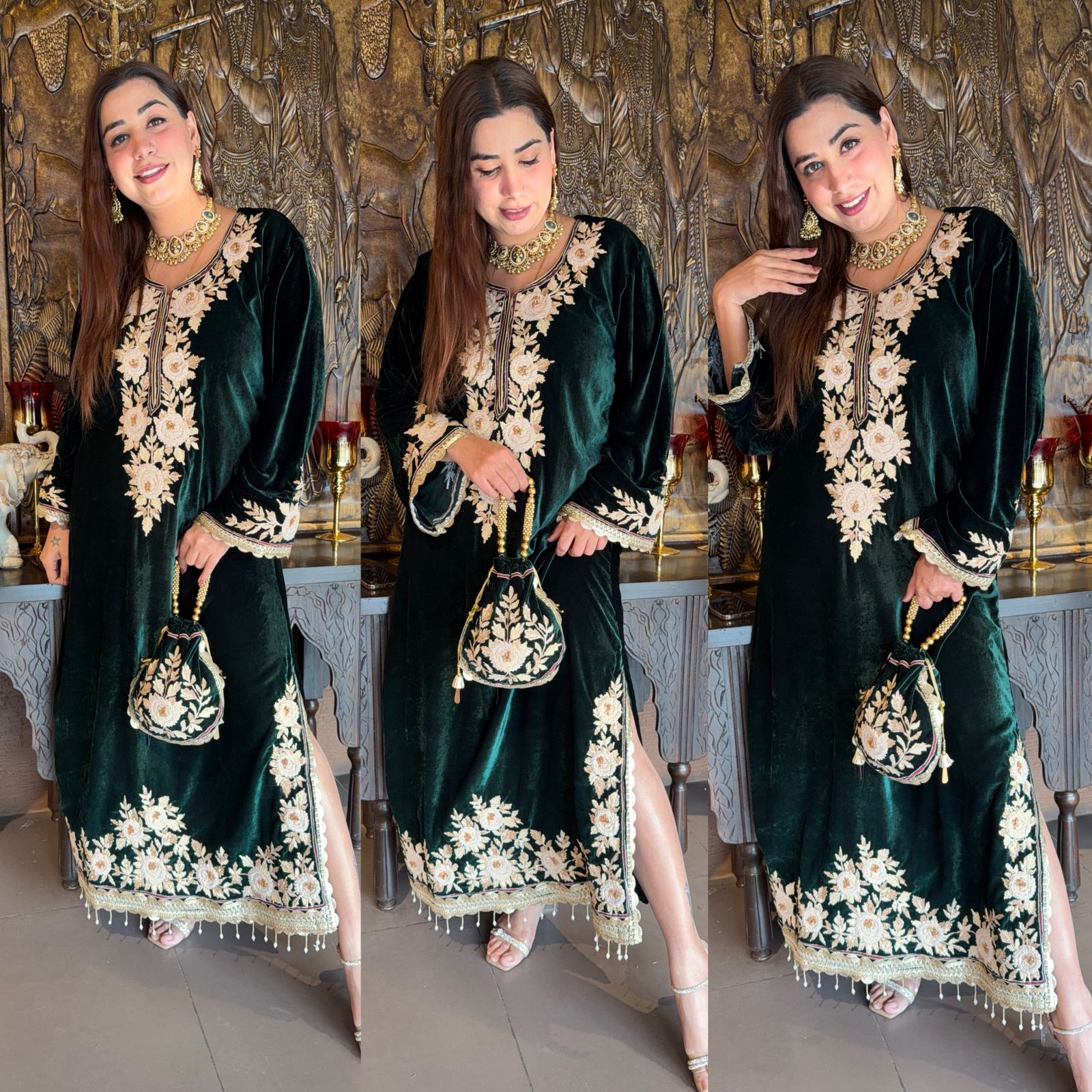 Rich velvet Long dress