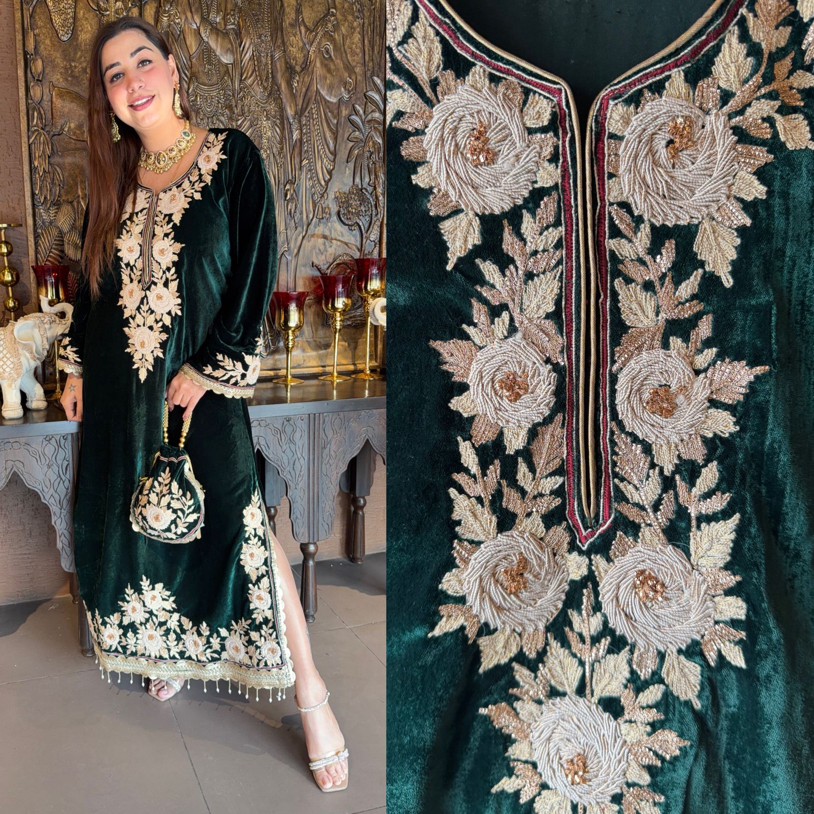 Rich velvet Long dress