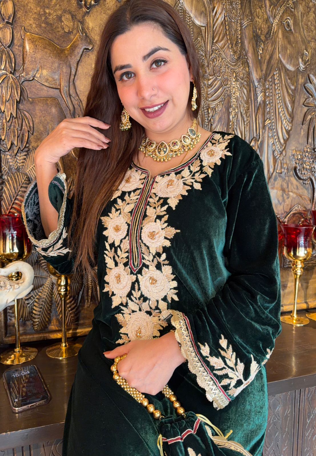 Rich velvet Long dress