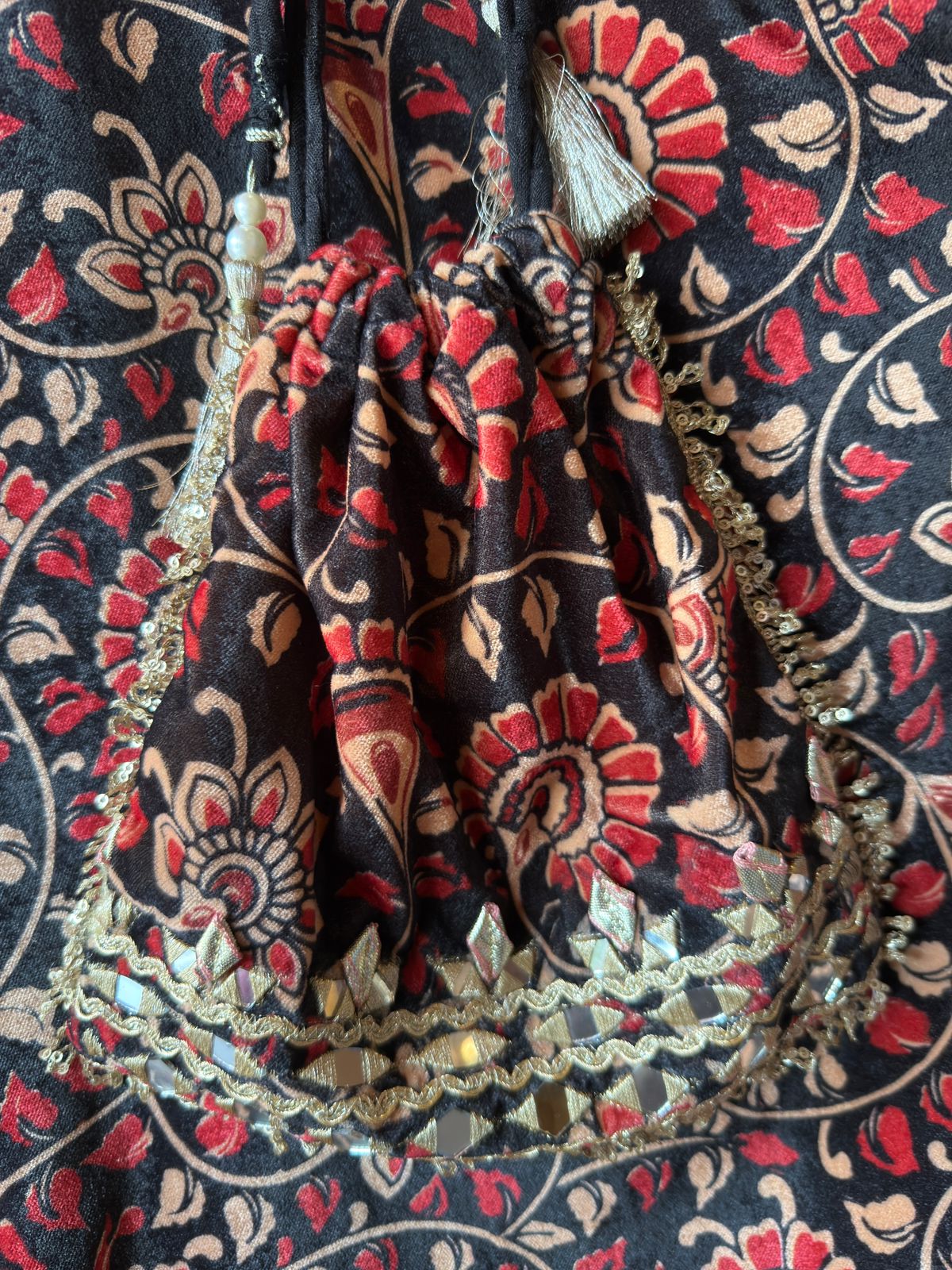 Traditional Jaipuri printed stitched Tunic set
