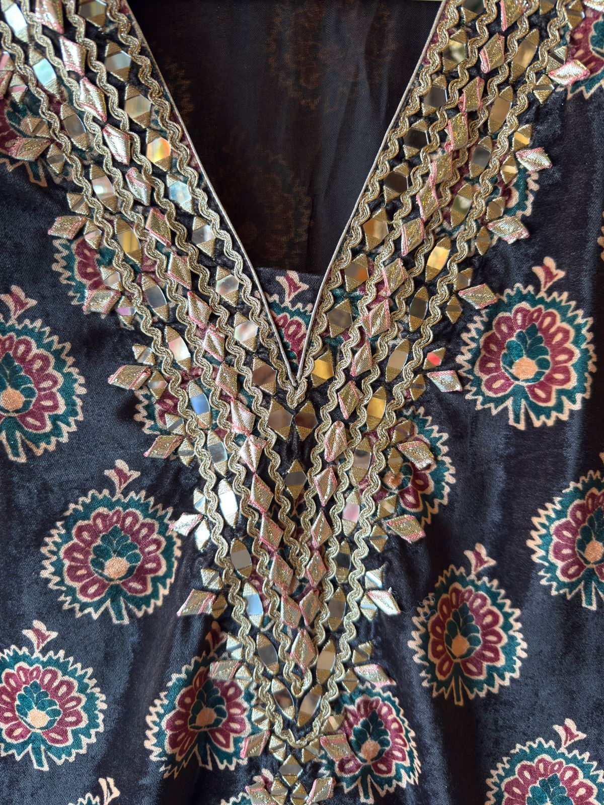 Traditional Jaipuri printed stitched Tunic set