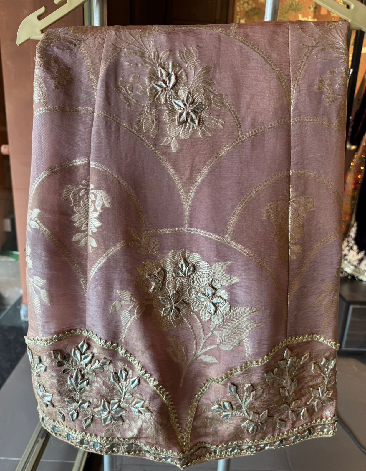 Pure Shimmer tissue stitched Skirt