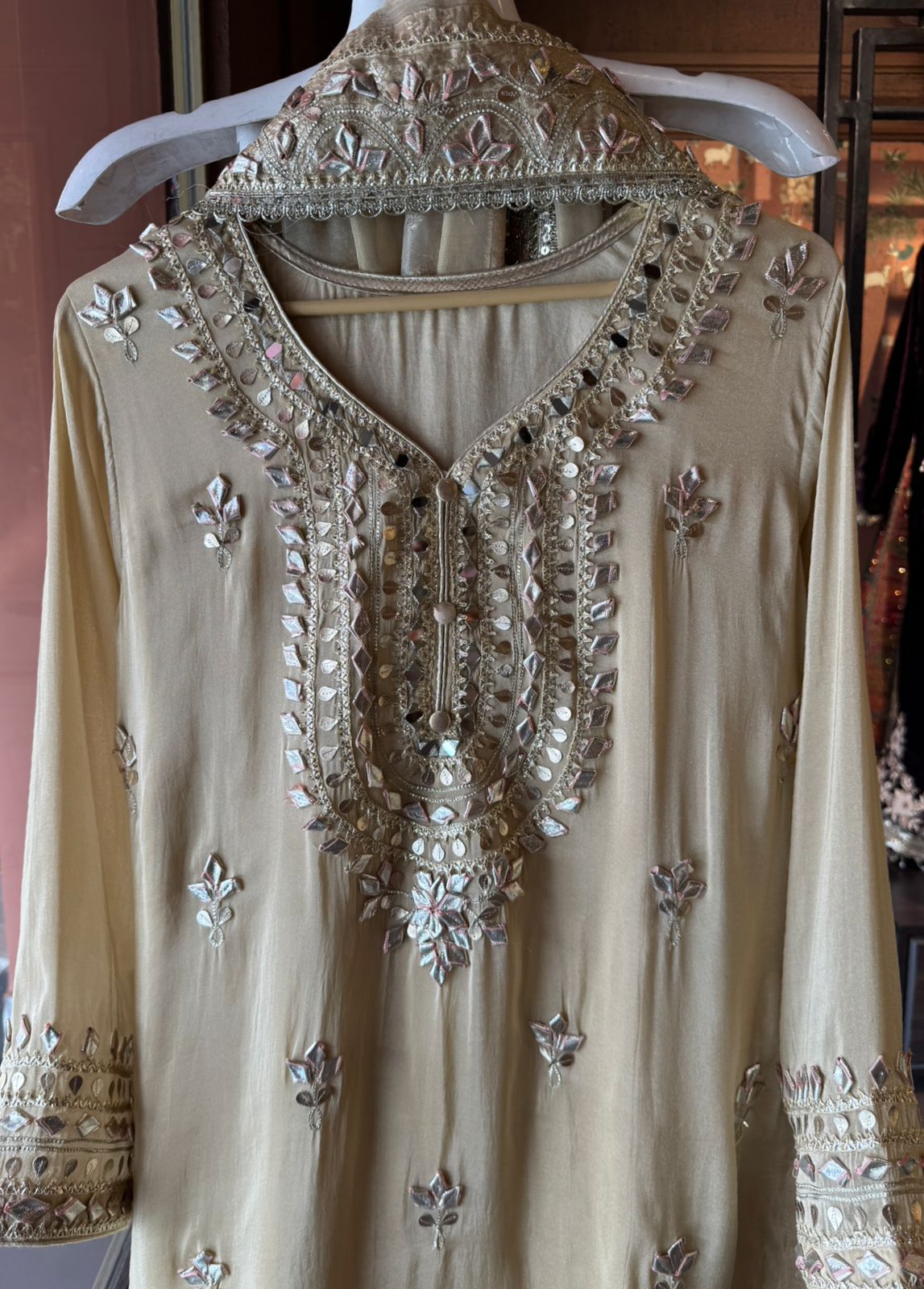 Pure Shimmer tissue stitched Skirt