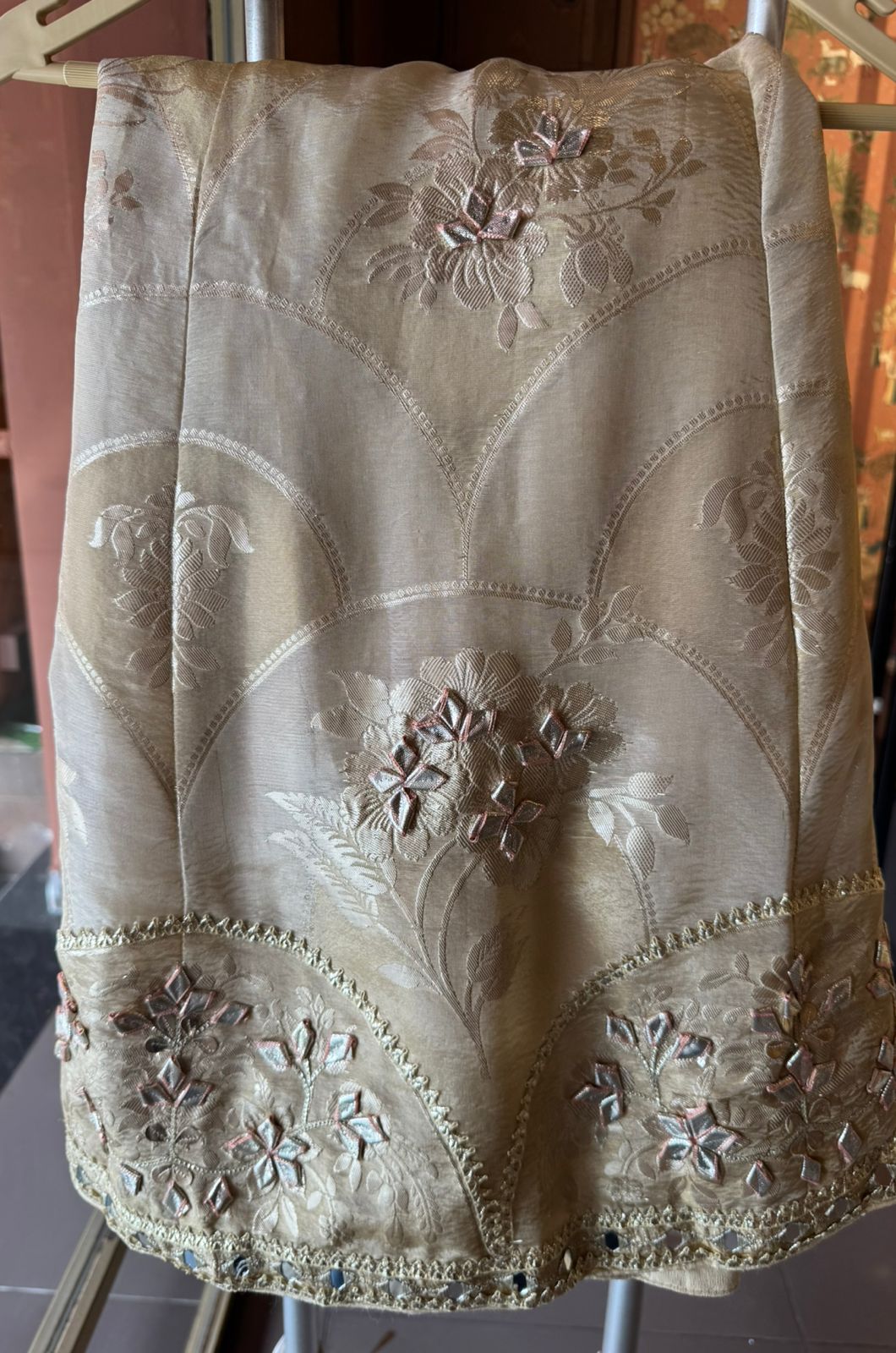 Pure Shimmer tissue stitched Skirt