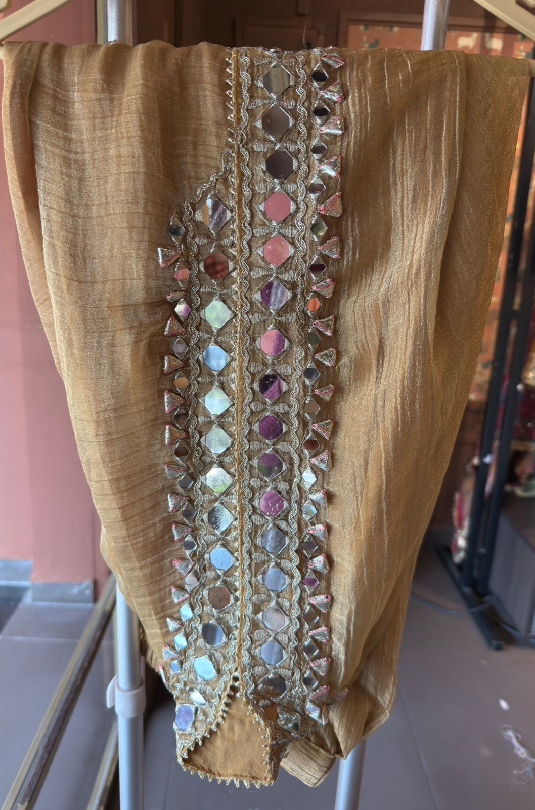 Shimmer Stitched anarkali set