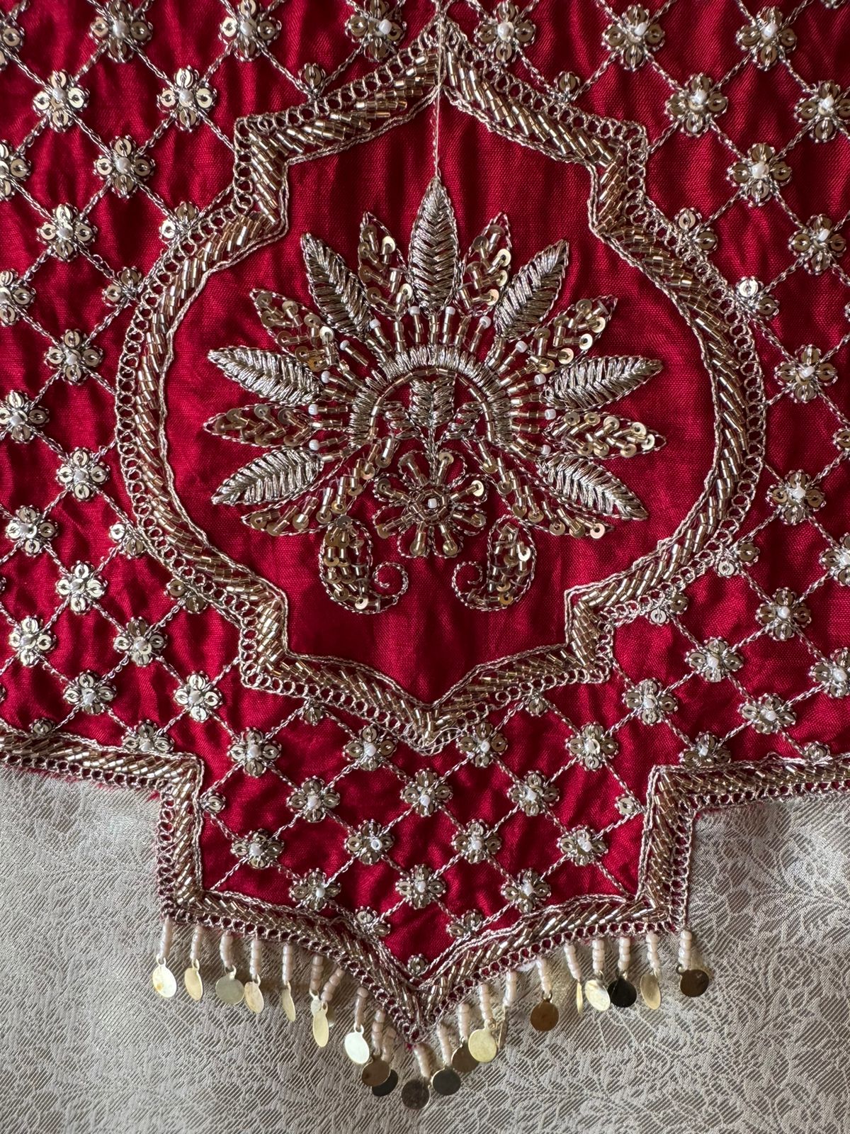 Soft champagne–gold kurta