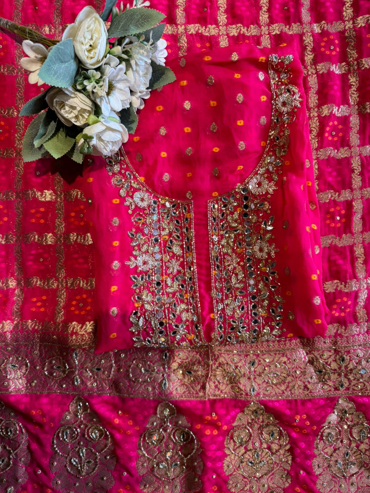 Traditional Indian ethnic Unstitched Suit