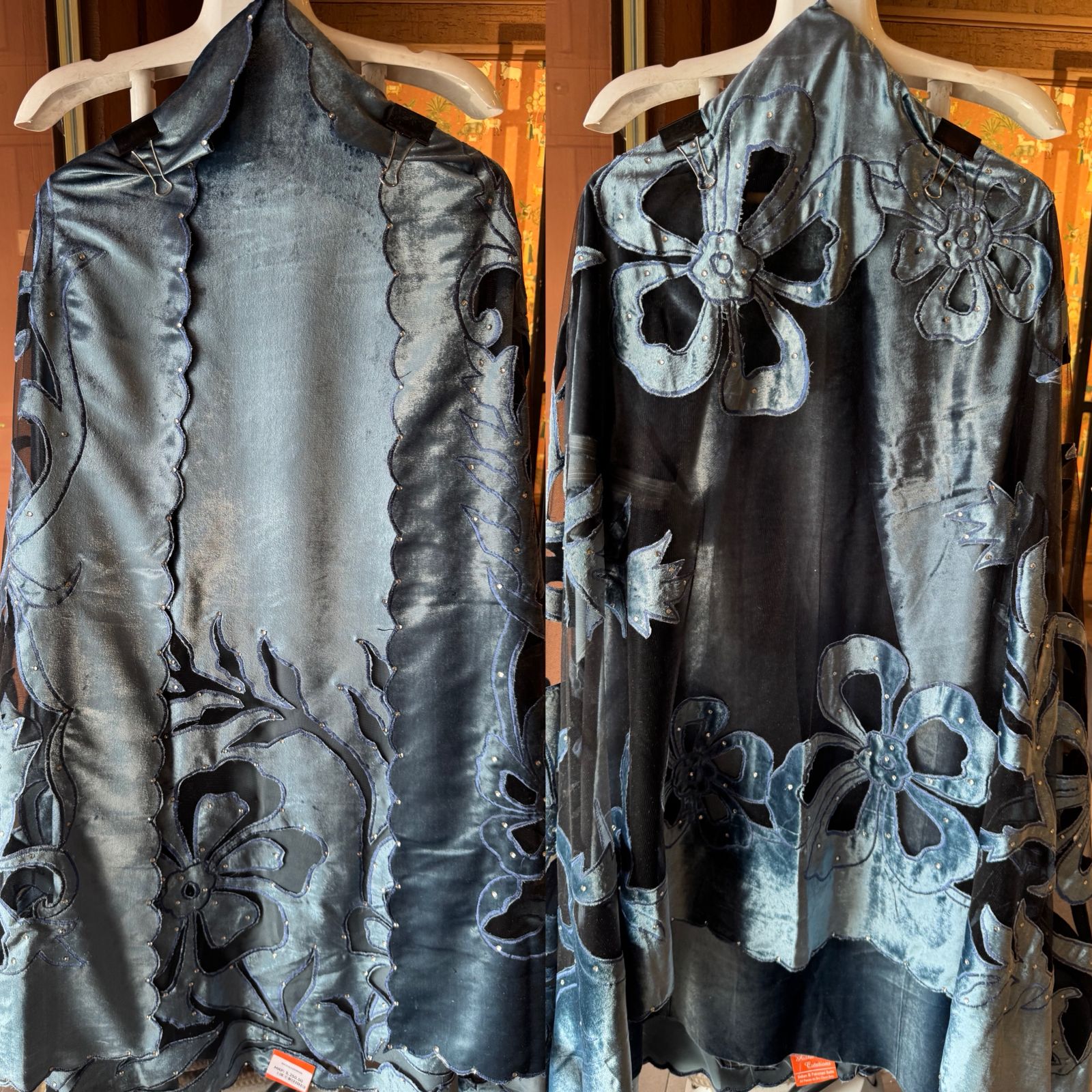 Silk velvet  unstitched Shirt