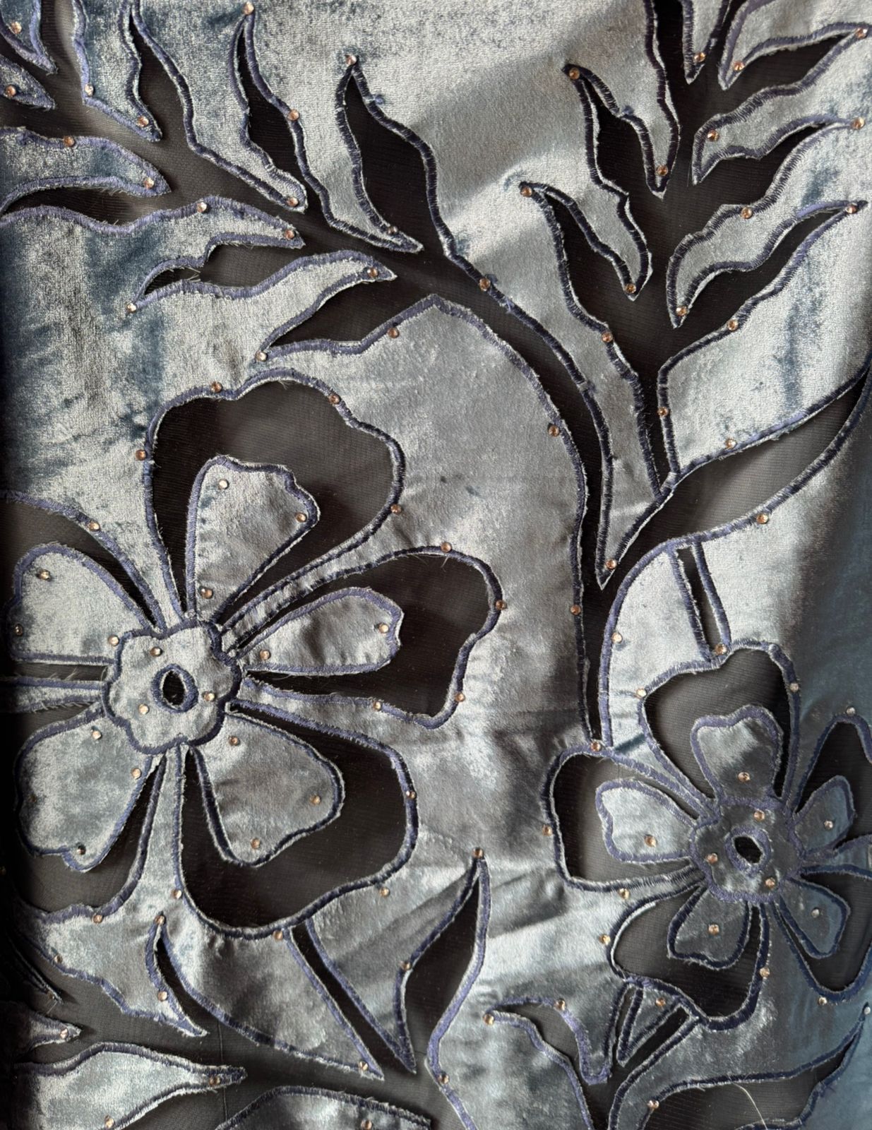 Silk velvet  unstitched Shirt