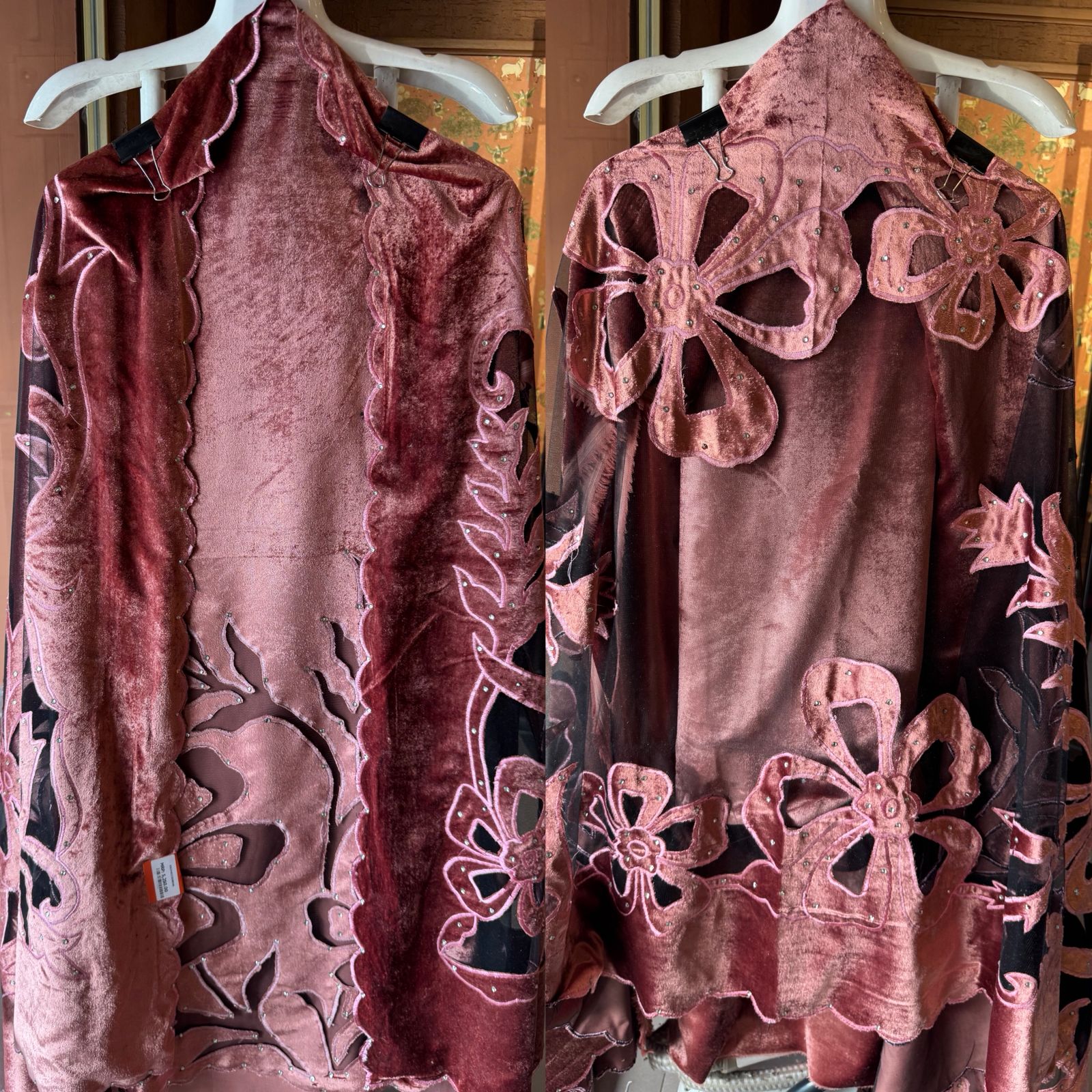 Silk velvet  unstitched Shirt
