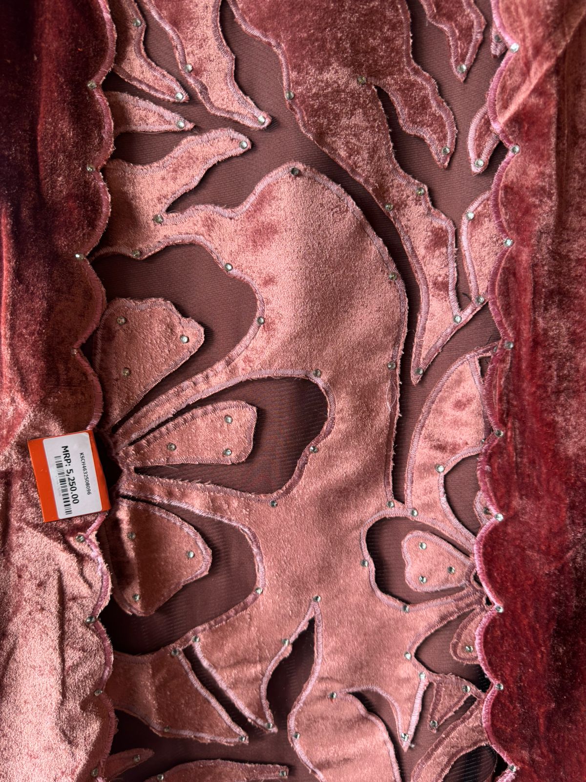 Silk velvet  unstitched Shirt