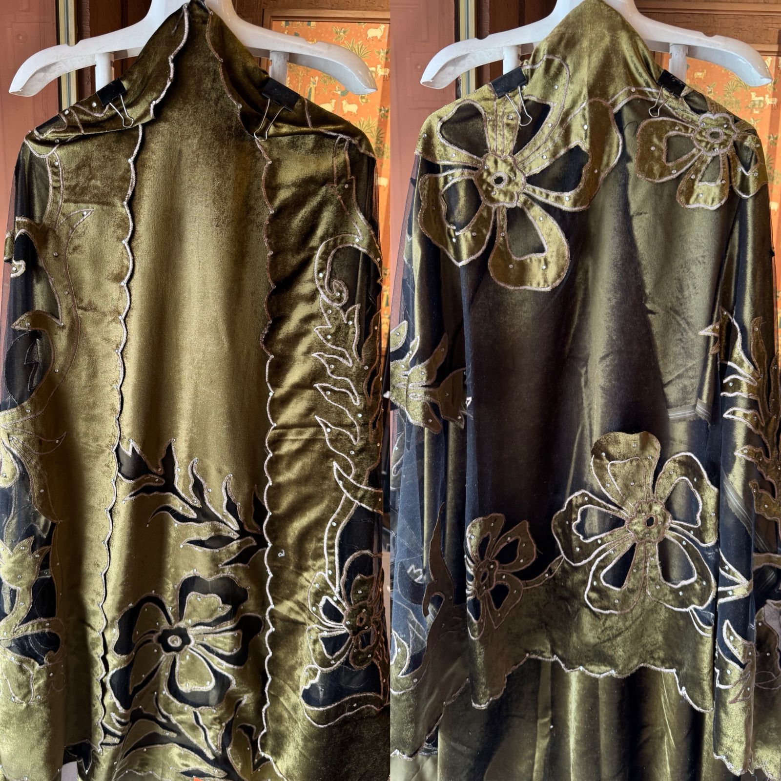 Silk velvet  unstitched Shirt