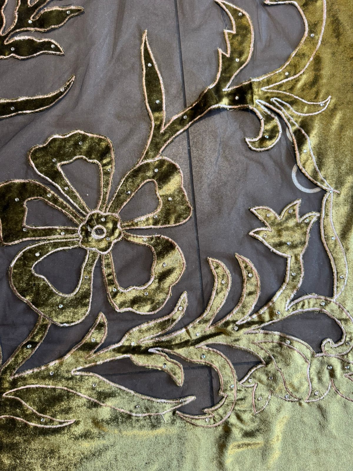 Silk velvet  unstitched Shirt