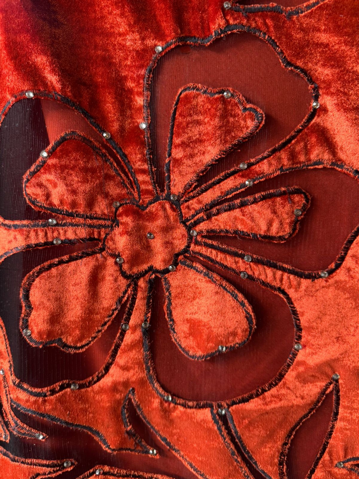Silk velvet  unstitched Shirt