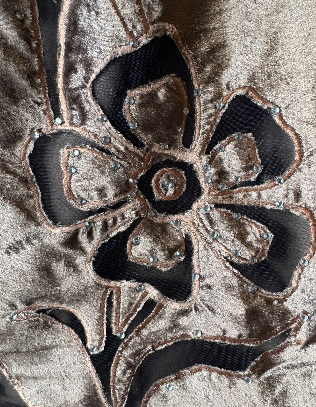 Silk velvet  unstitched Shirt