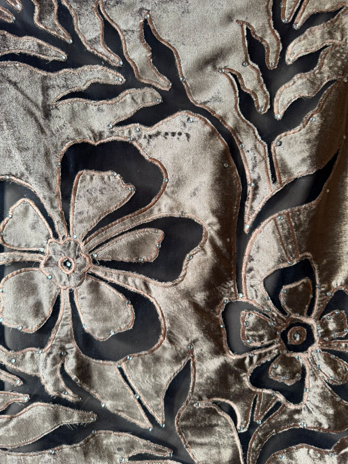 Silk velvet  unstitched Shirt