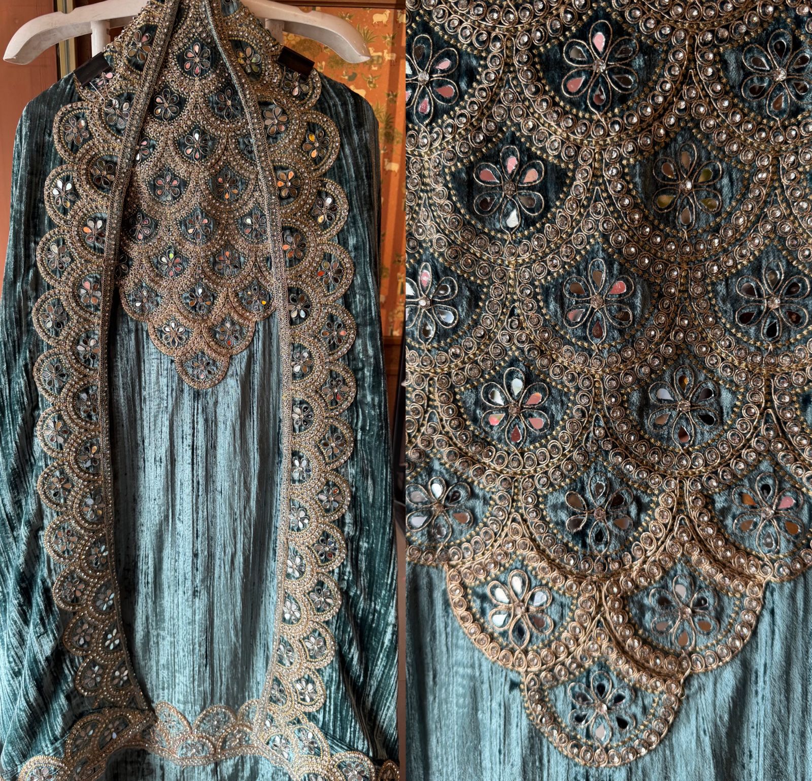 Crushed velvet Suit