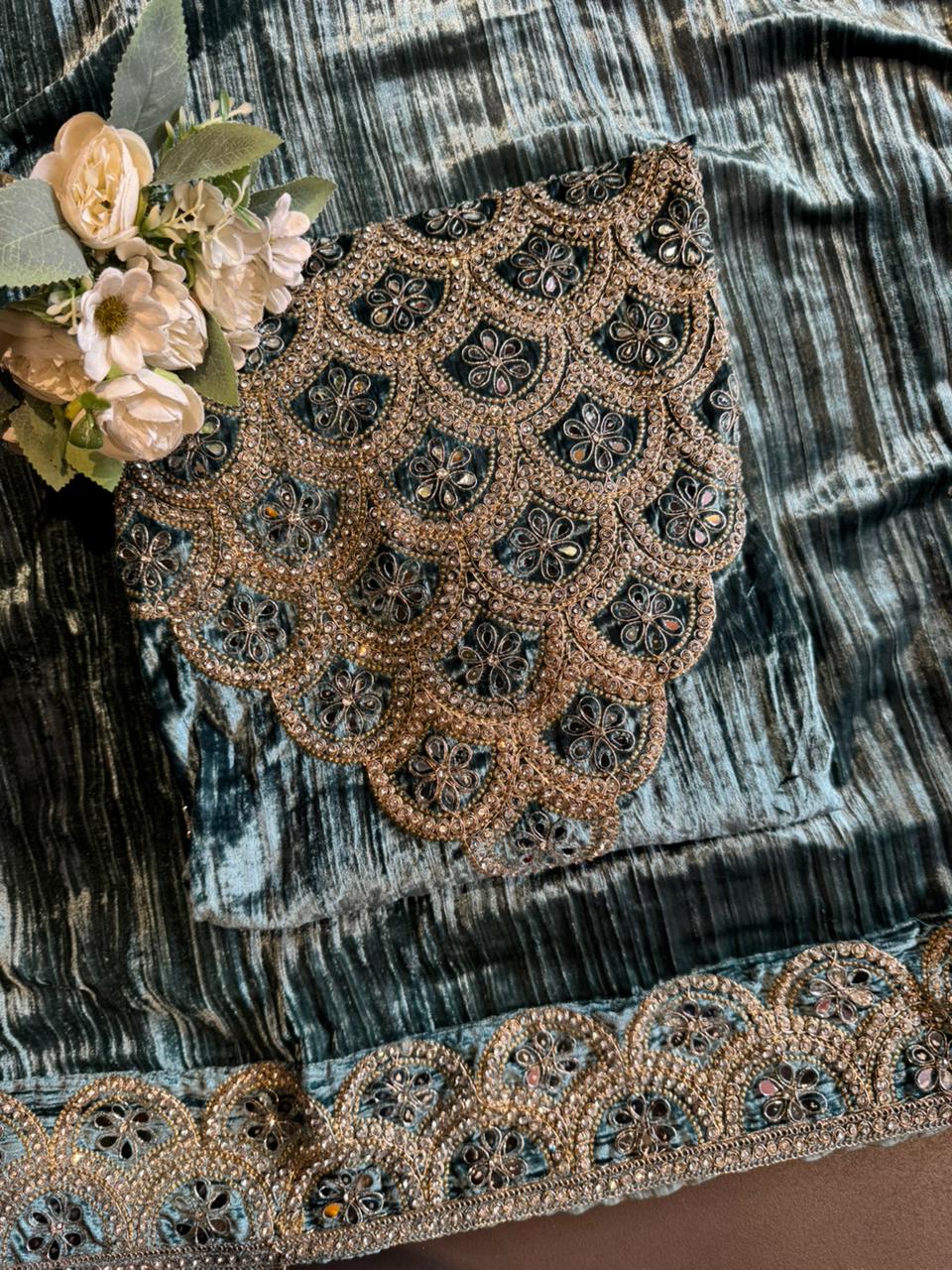 Crushed velvet Suit