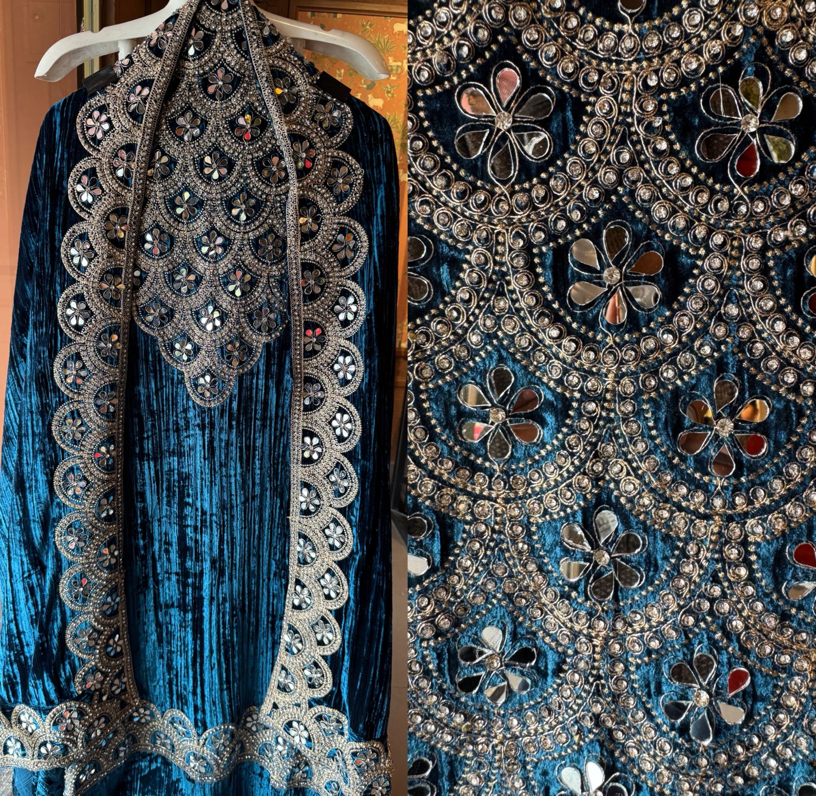 Crushed velvet Suit