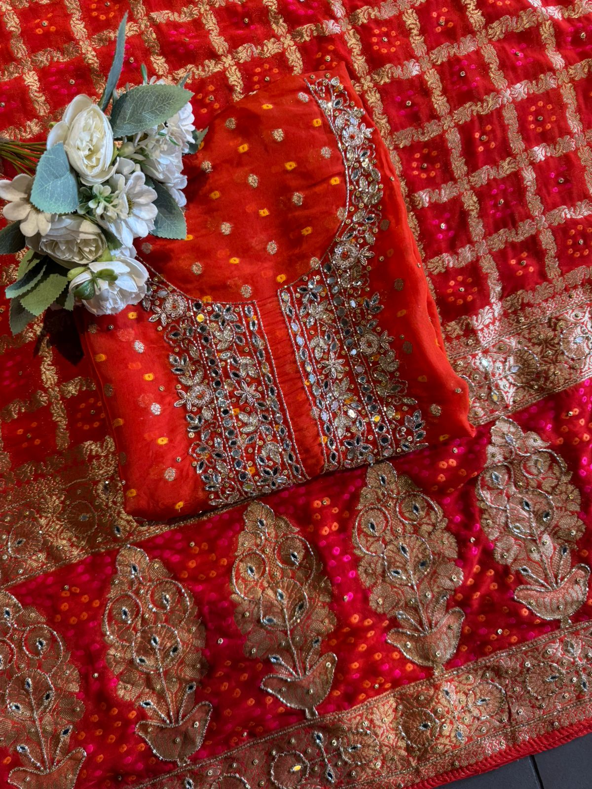 Traditional Indian ethnic Unstitched Suit
