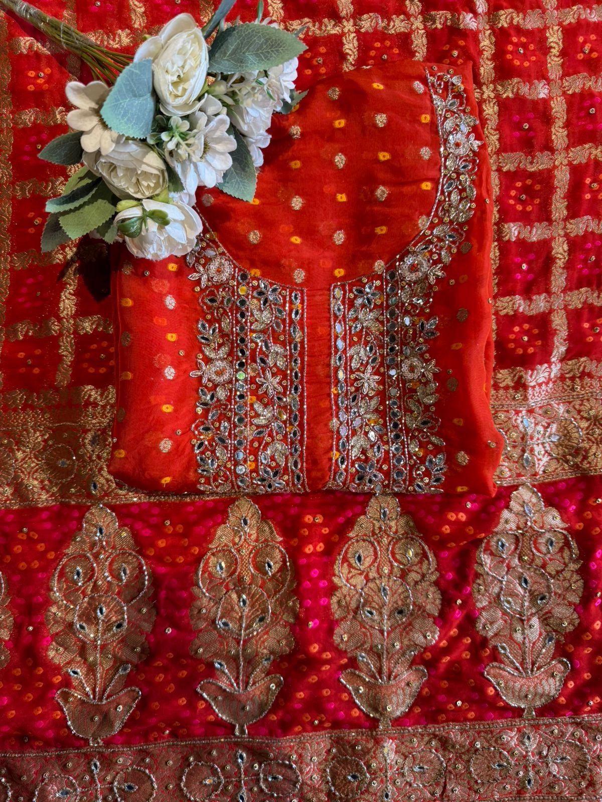 Traditional Indian ethnic Unstitched Suit