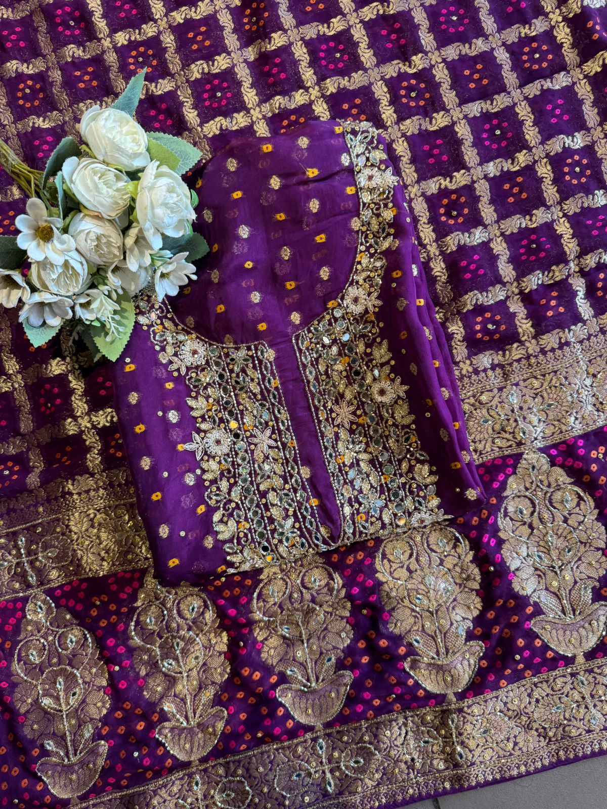 Traditional Indian ethnic Unstitched Suit