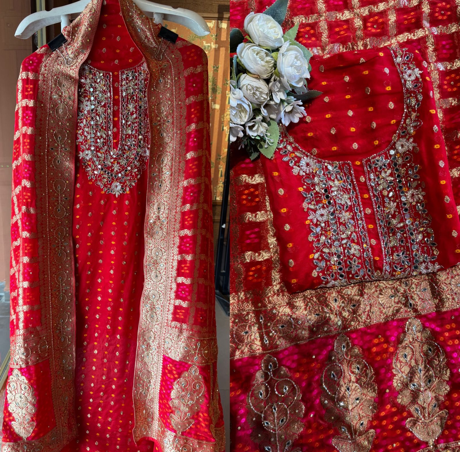 Traditional Indian ethnic Unstitched Suit