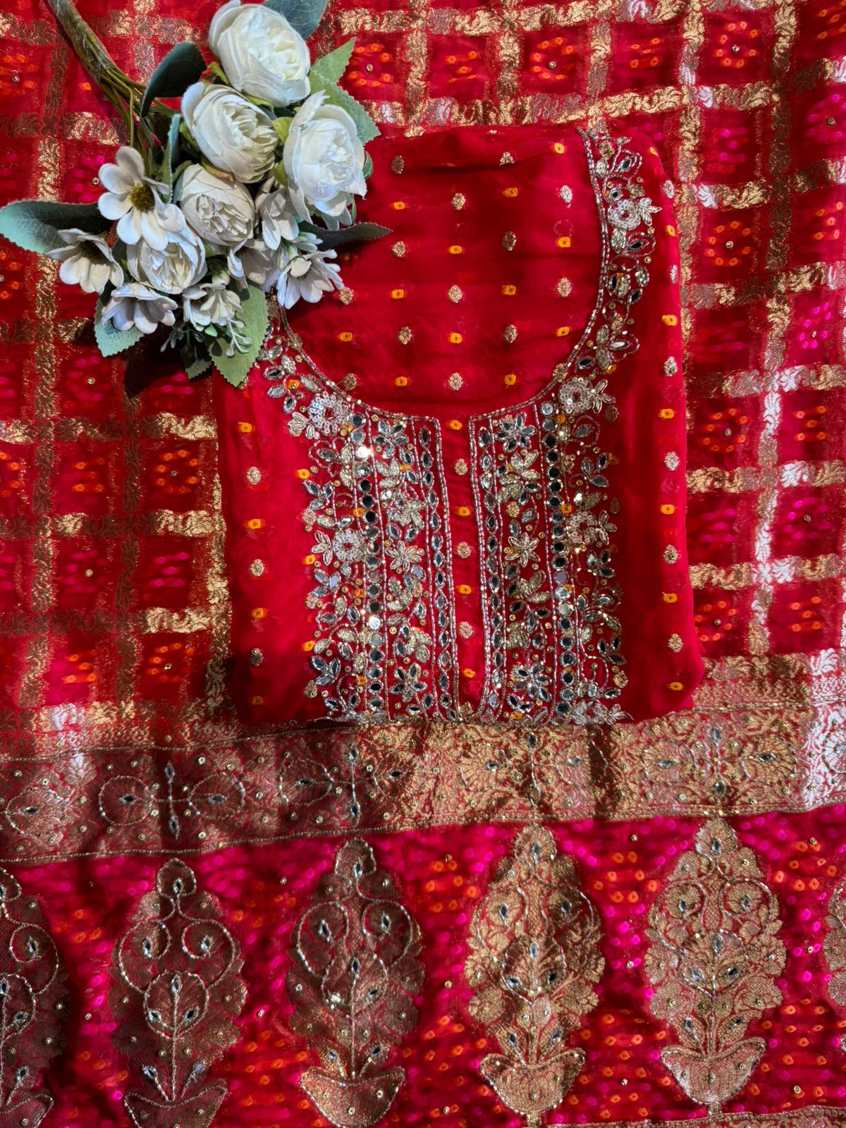 Traditional Indian ethnic Unstitched Suit