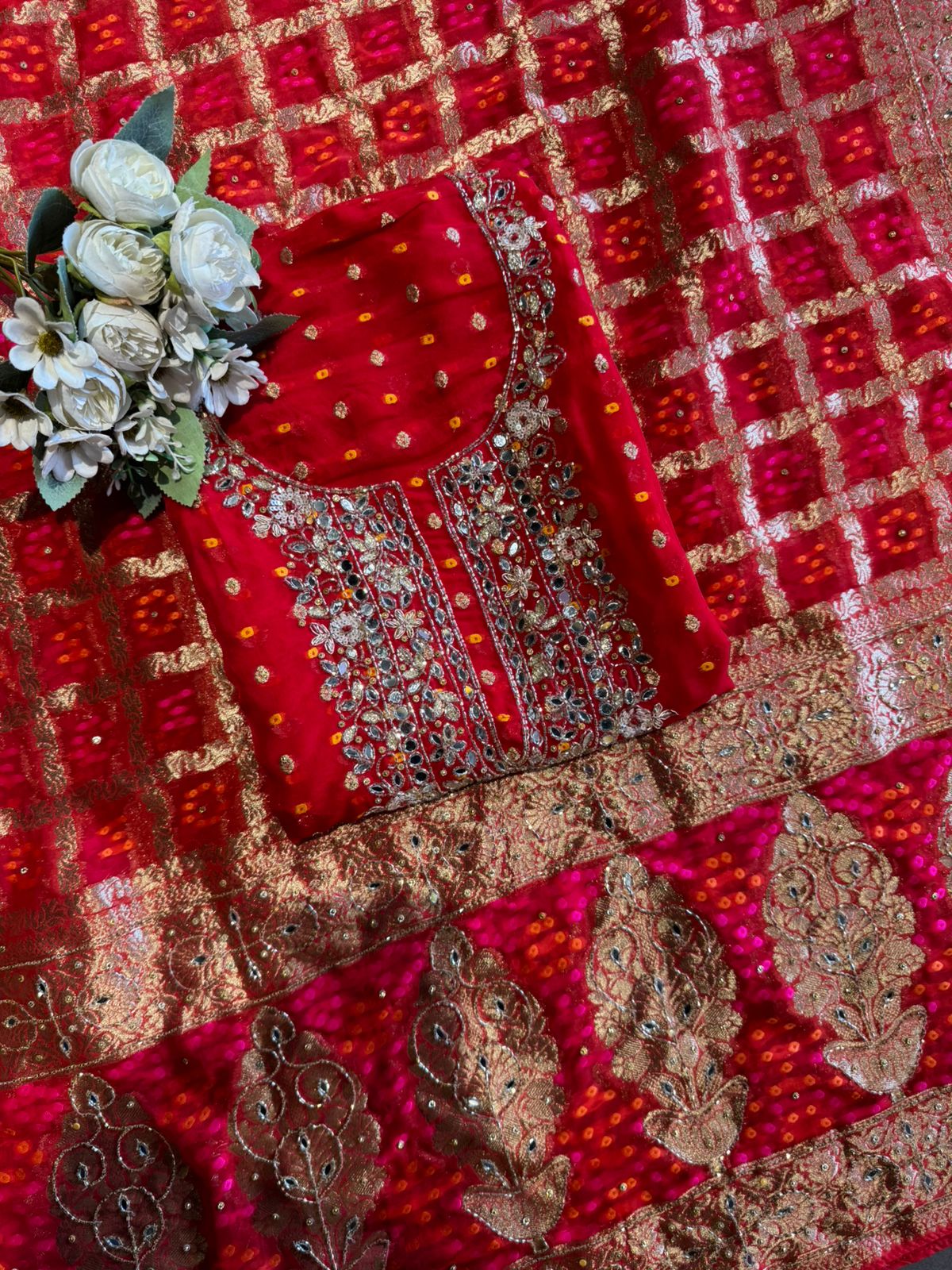 Traditional Indian ethnic Unstitched Suit