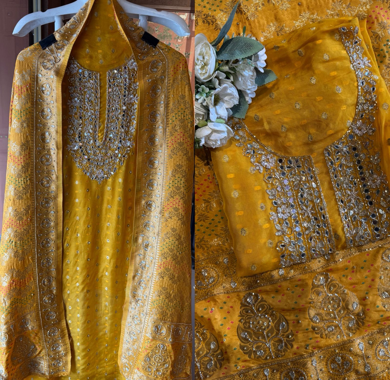 Traditional Indian ethnic Unstitched Suit