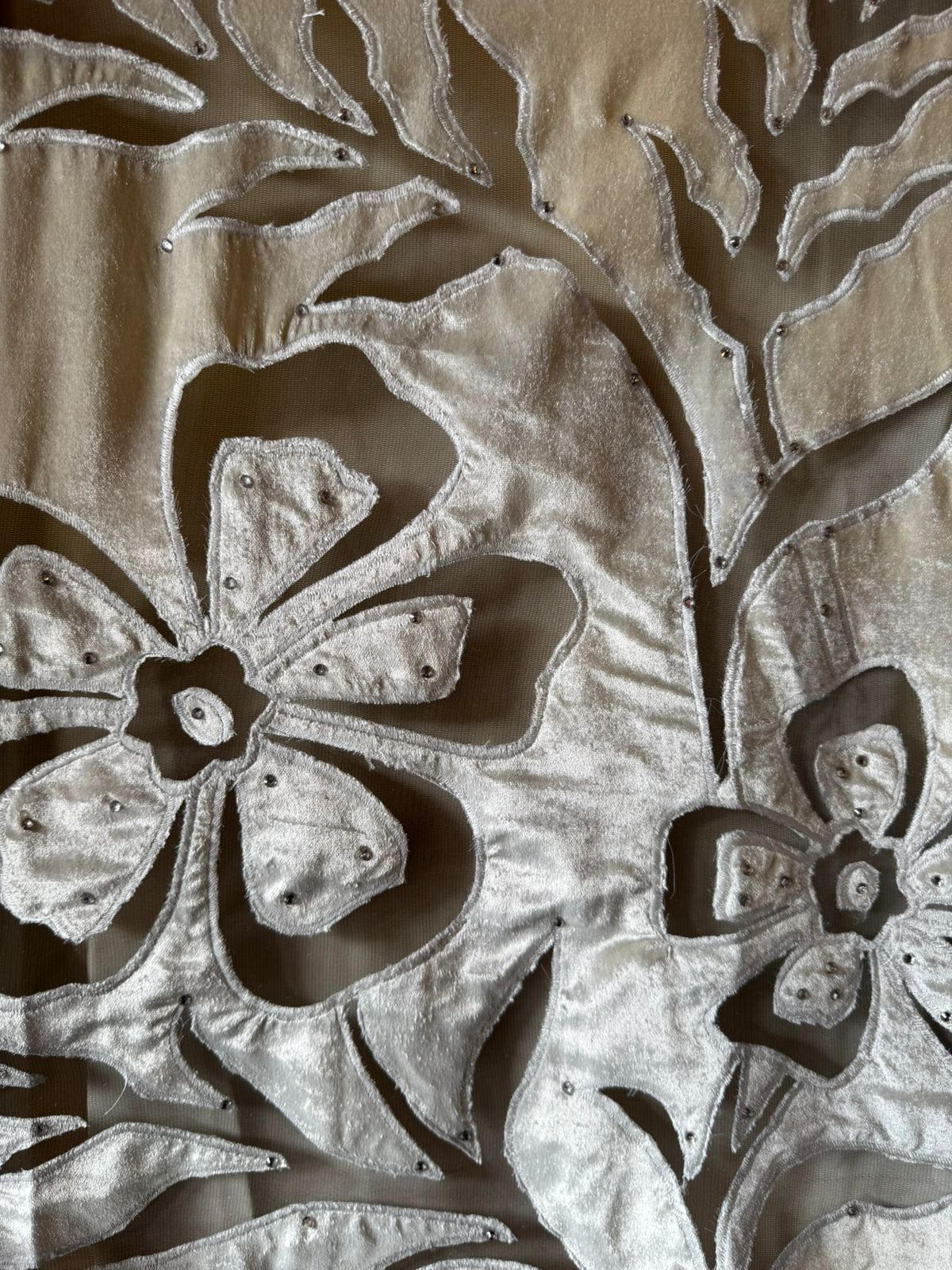 Silk velvet  unstitched Shirt