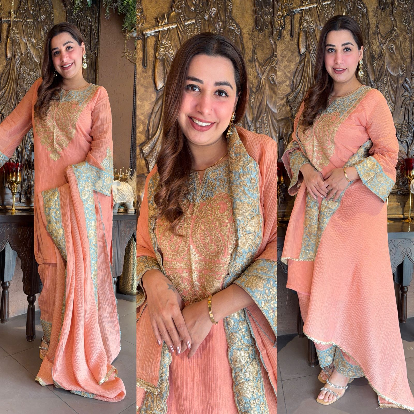 Crushed tissue stitched Shirt