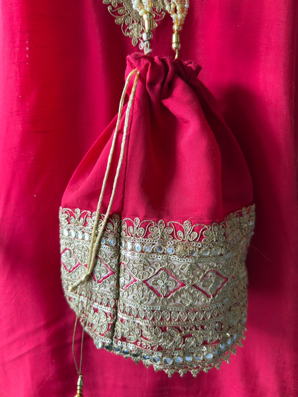 Traditional embroidered kurta set