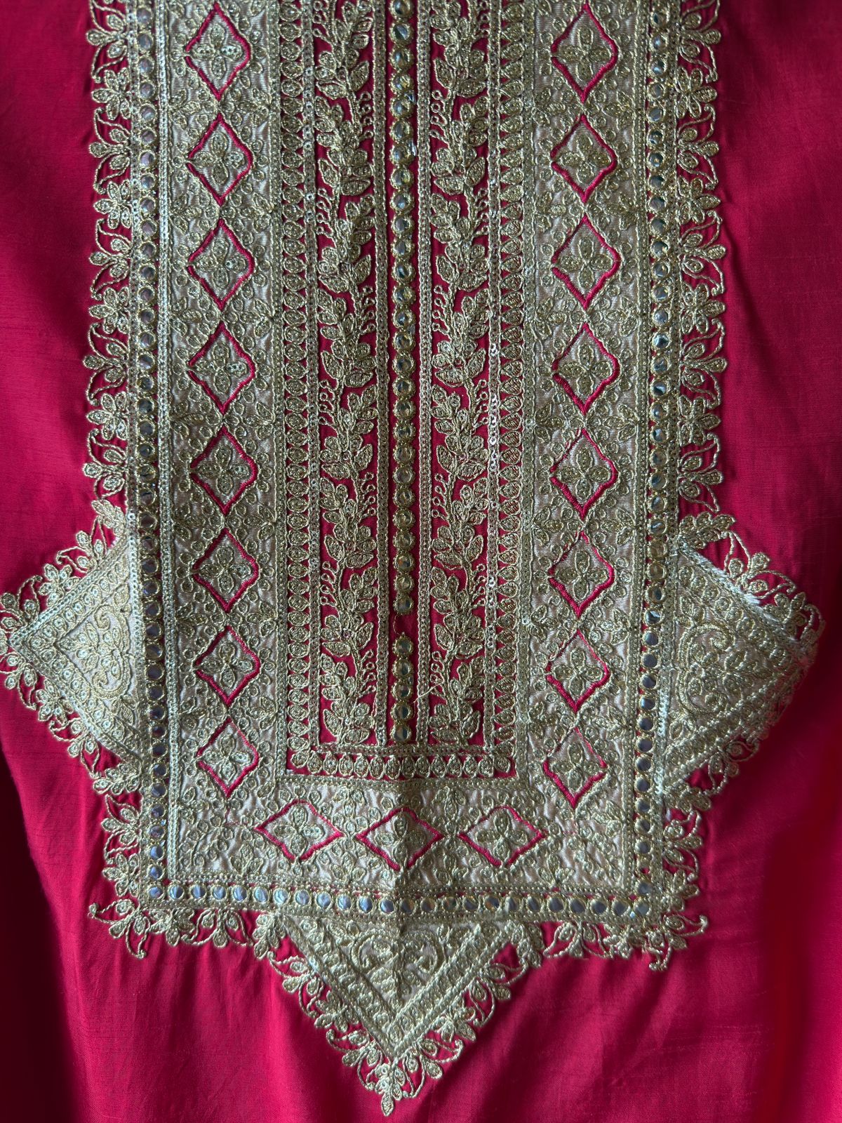 Traditional embroidered kurta set