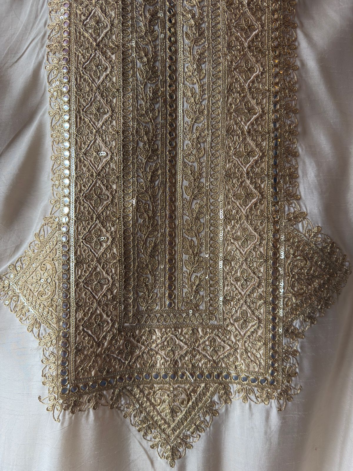 Traditional embroidered kurta set