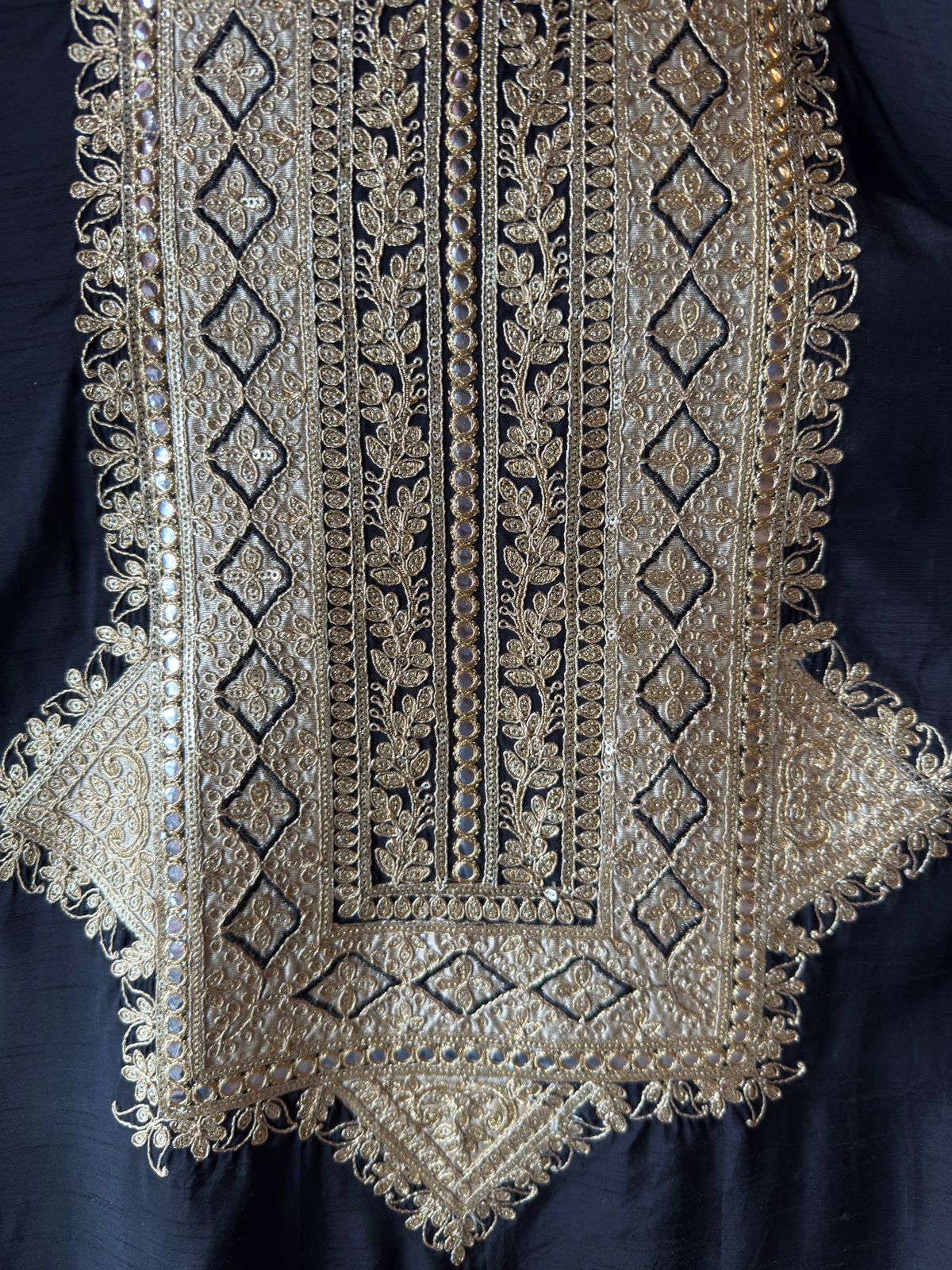 Traditional embroidered kurta set