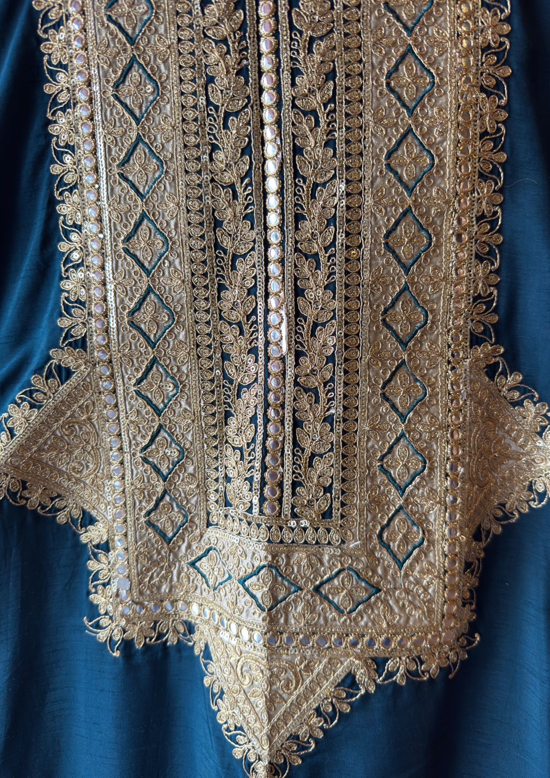 Traditional embroidered kurta set