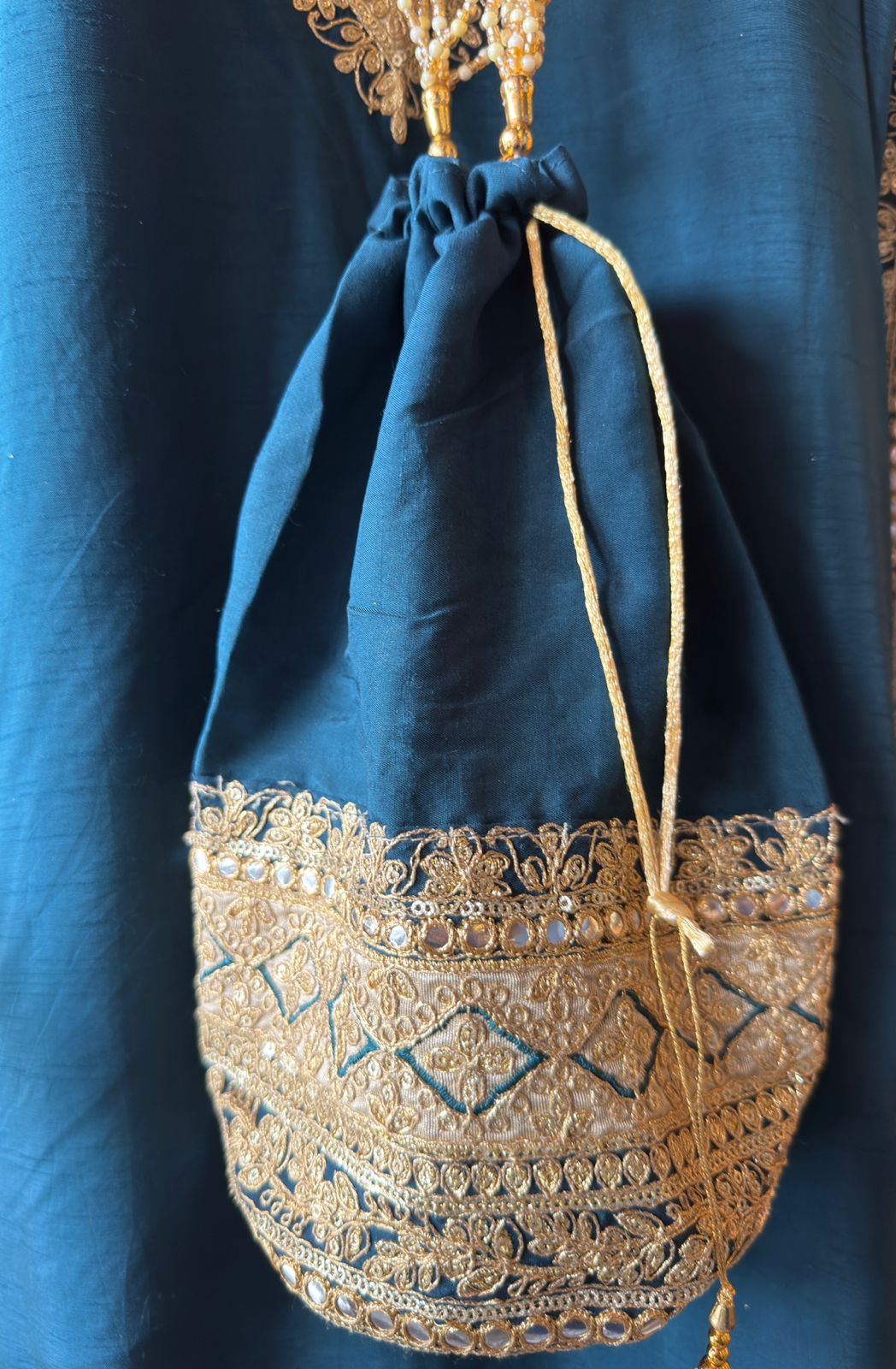 Traditional embroidered kurta set