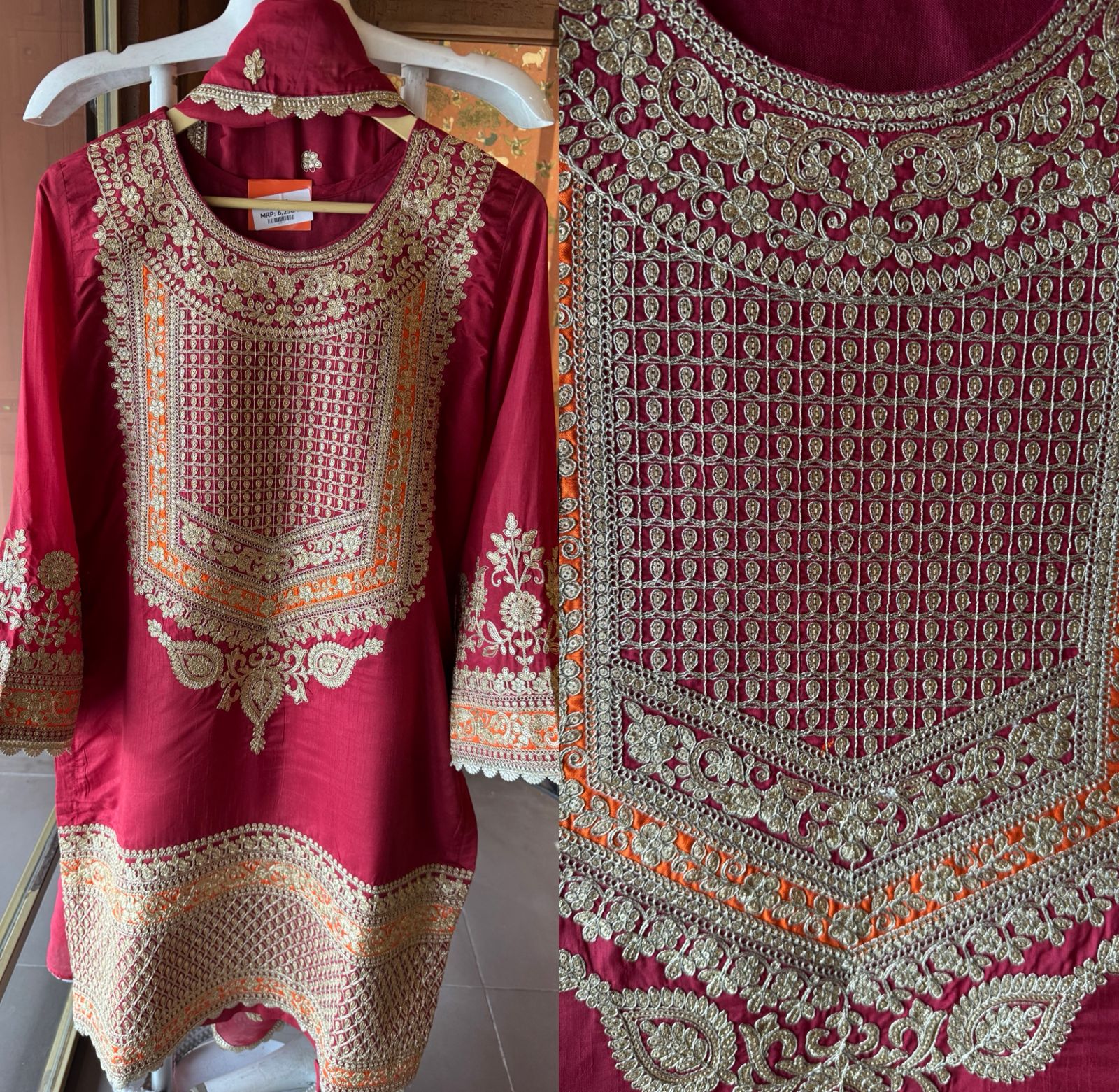 Pure 100% silk Kurta