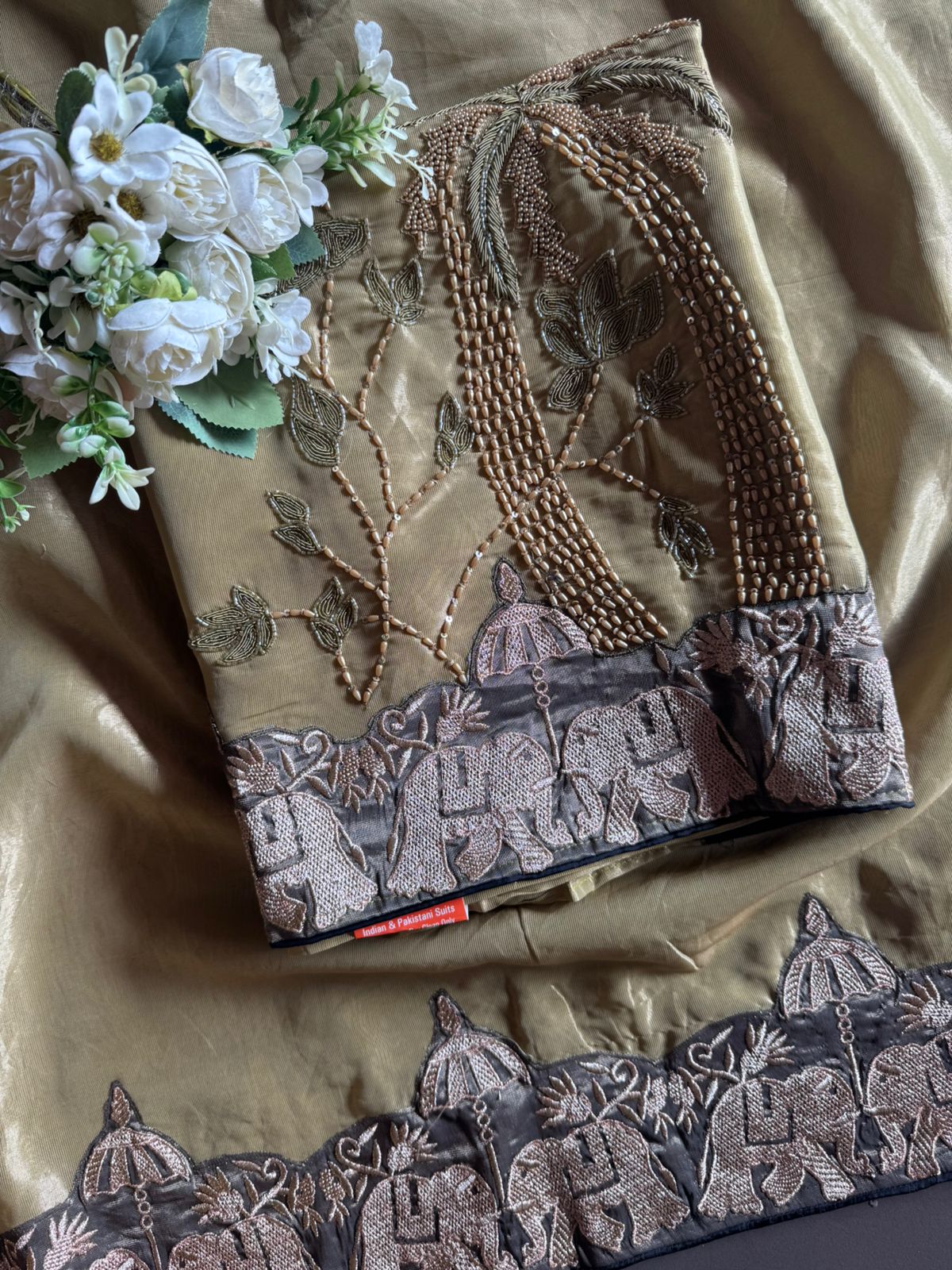 Royal Mughal Embroidered Unstitched Suit