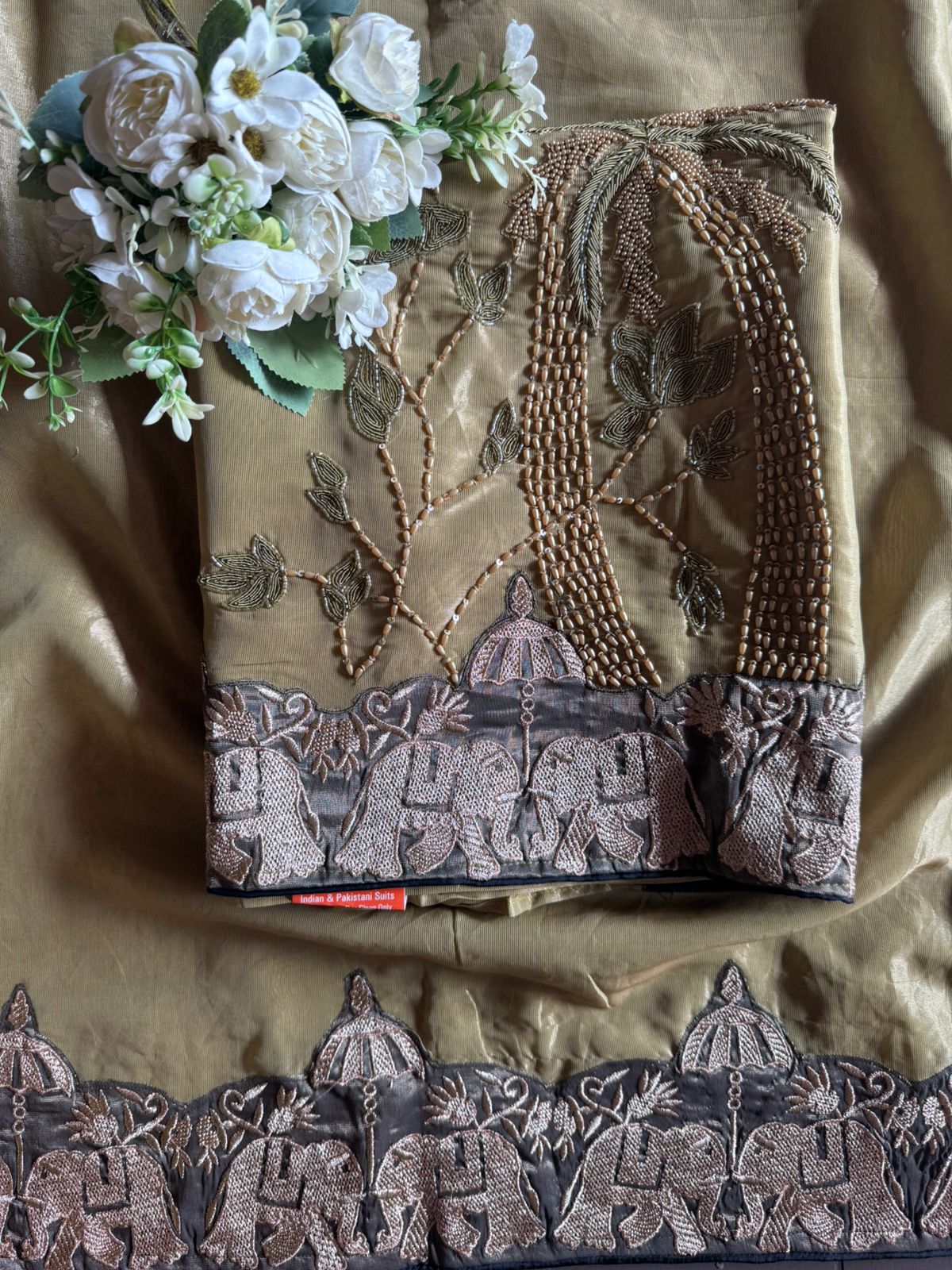 Royal Mughal Embroidered Unstitched Suit