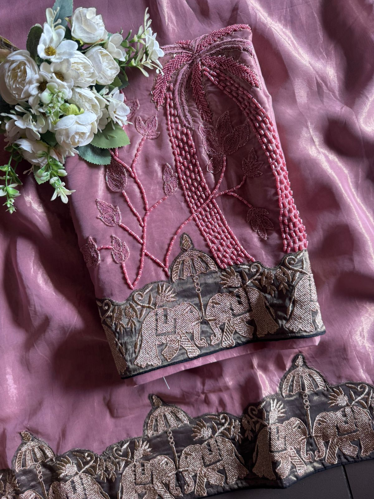 Royal Mughal Embroidered Unstitched Suit