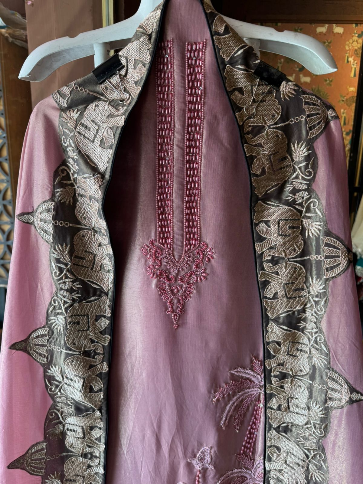 Royal Mughal Embroidered Unstitched Suit