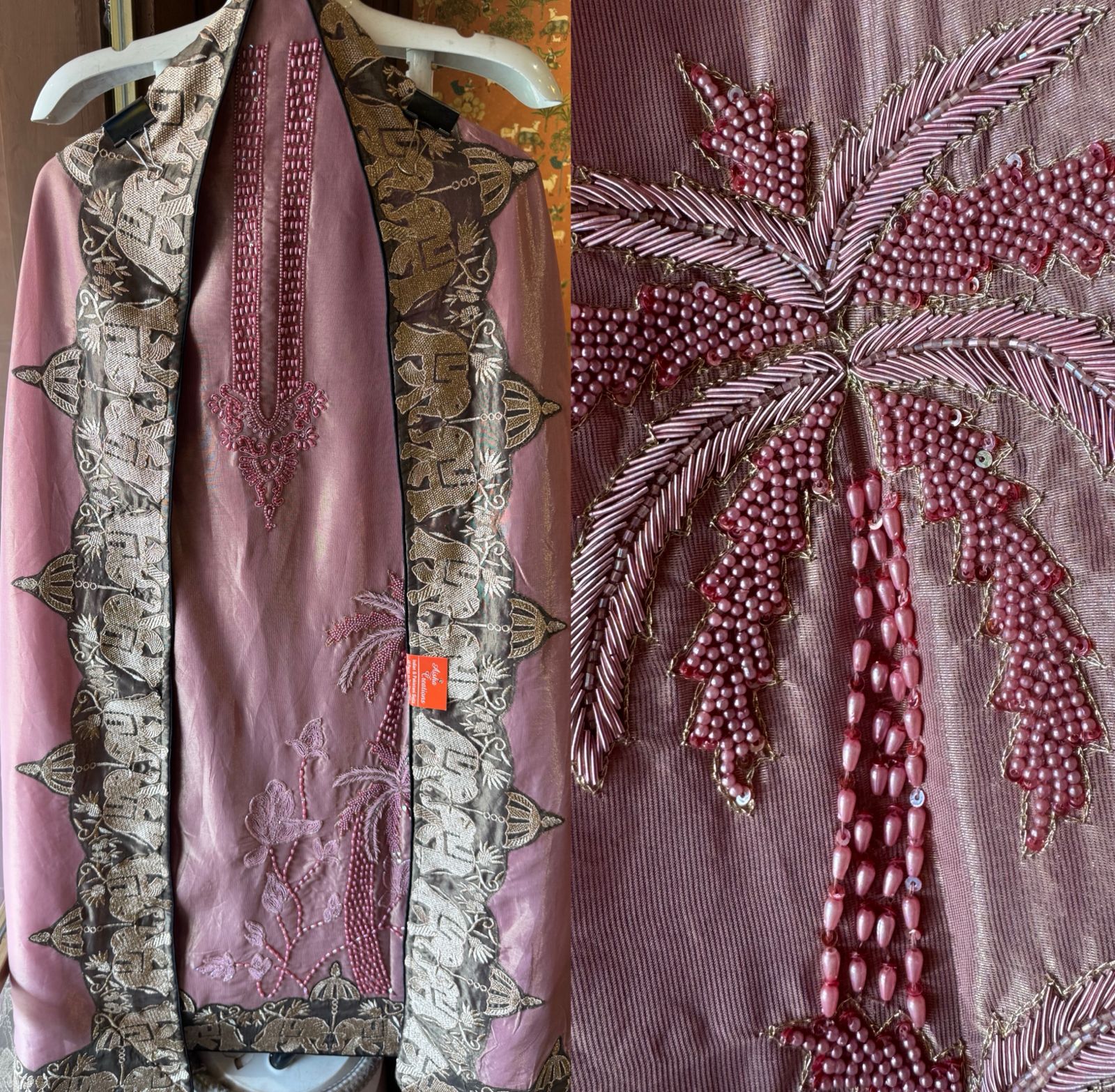 Royal Mughal Embroidered Unstitched Suit