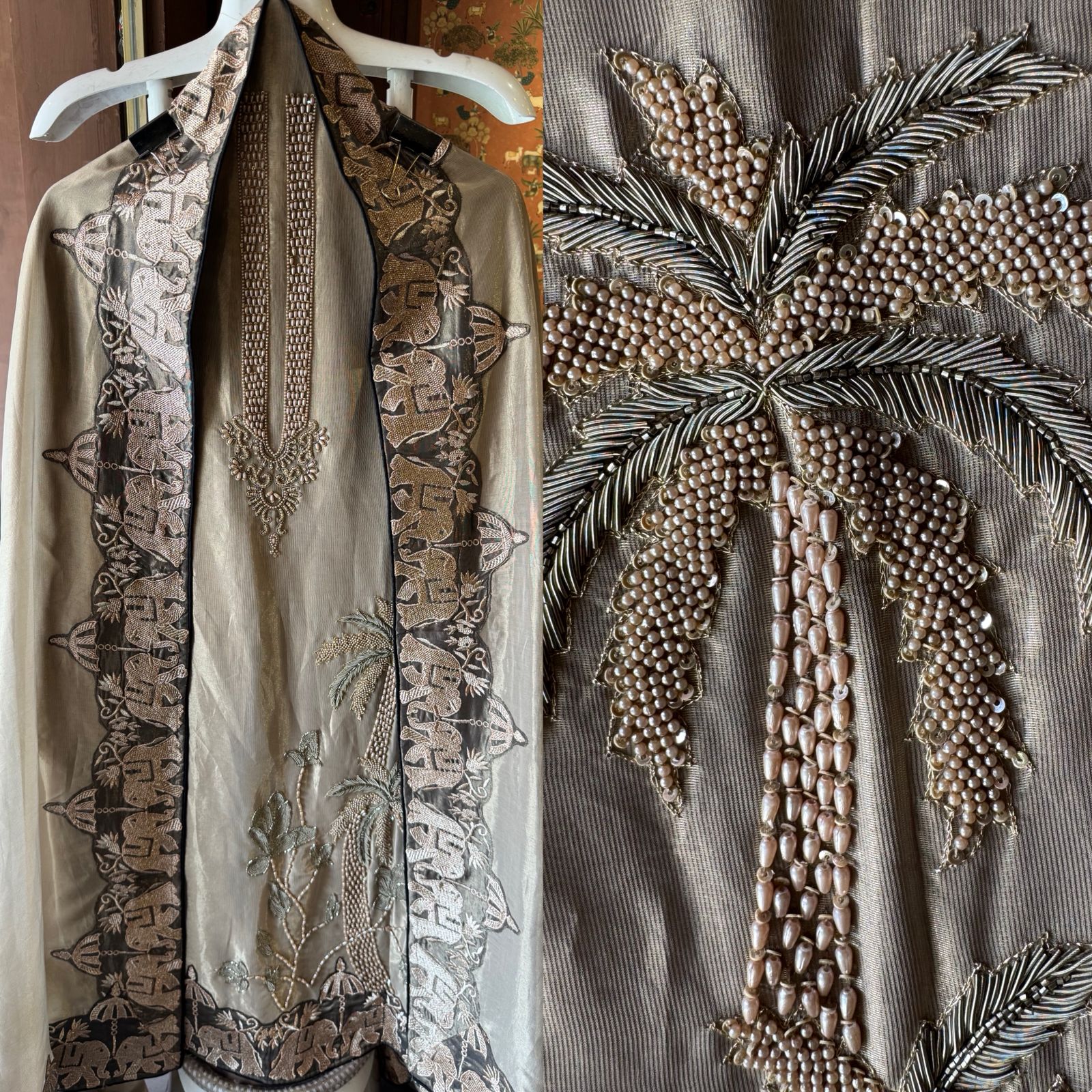 Royal Mughal Embroidered Unstitched Suit